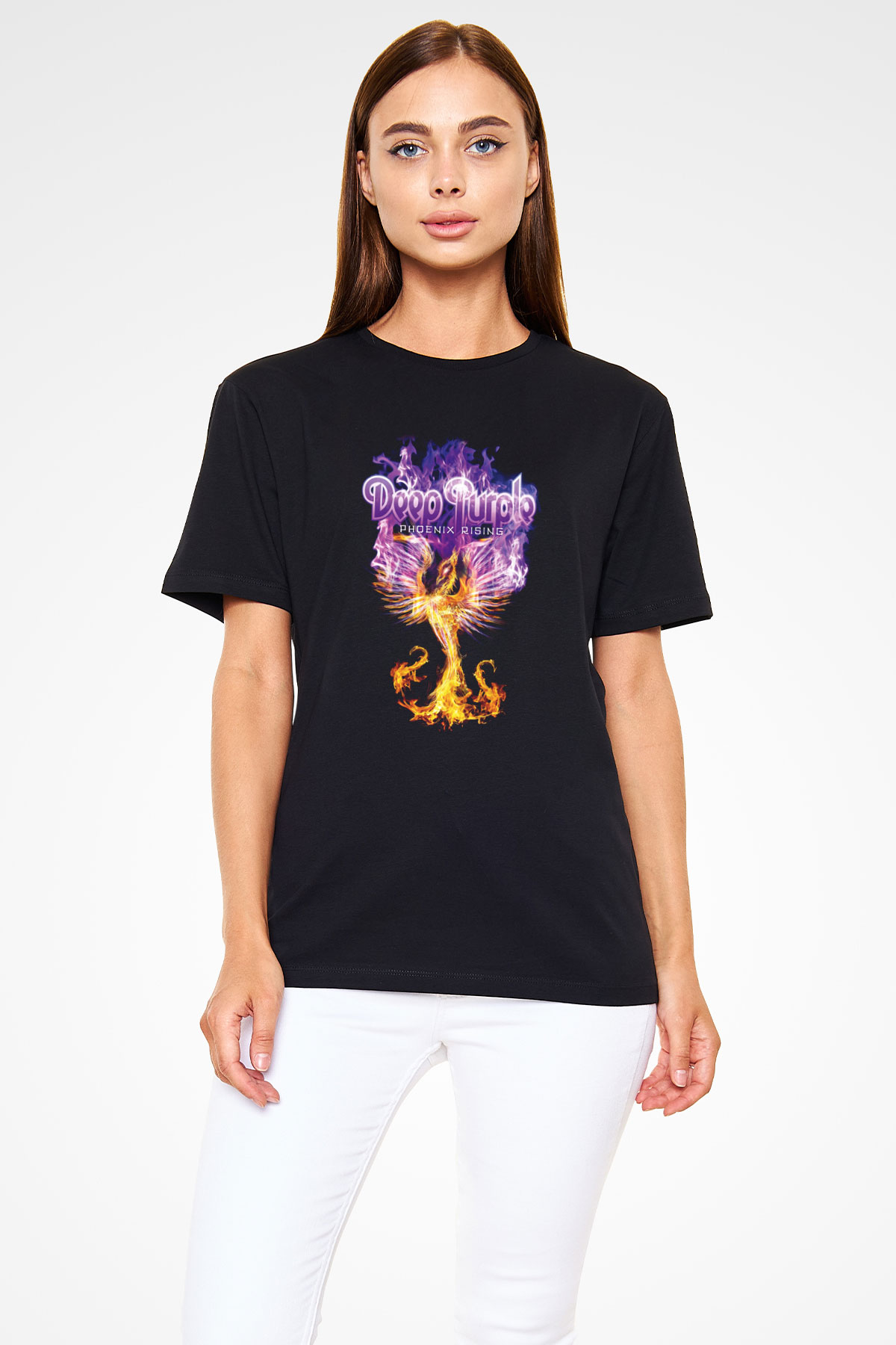 Deep Purple Siyah Unisex Tişört T-Shirt - TişörtFabrikası