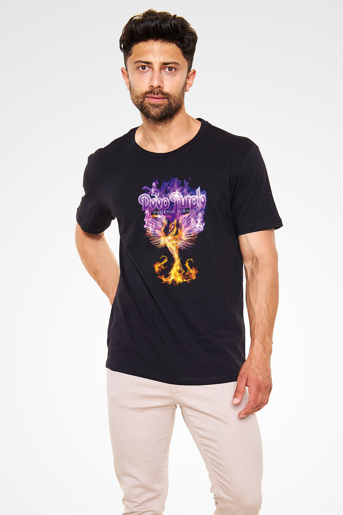 Deep Purple Siyah Unisex Tişört T-Shirt - TişörtFabrikası