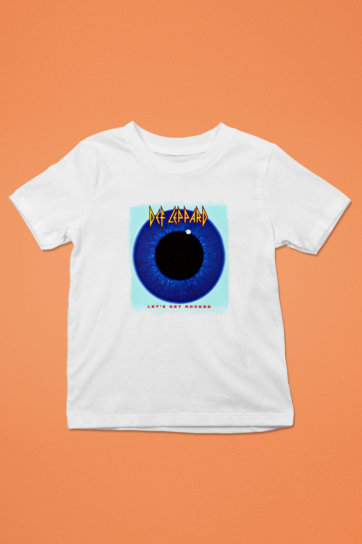 Def Leppard Baskılı Unisex Beyaz Çocuk Tişört