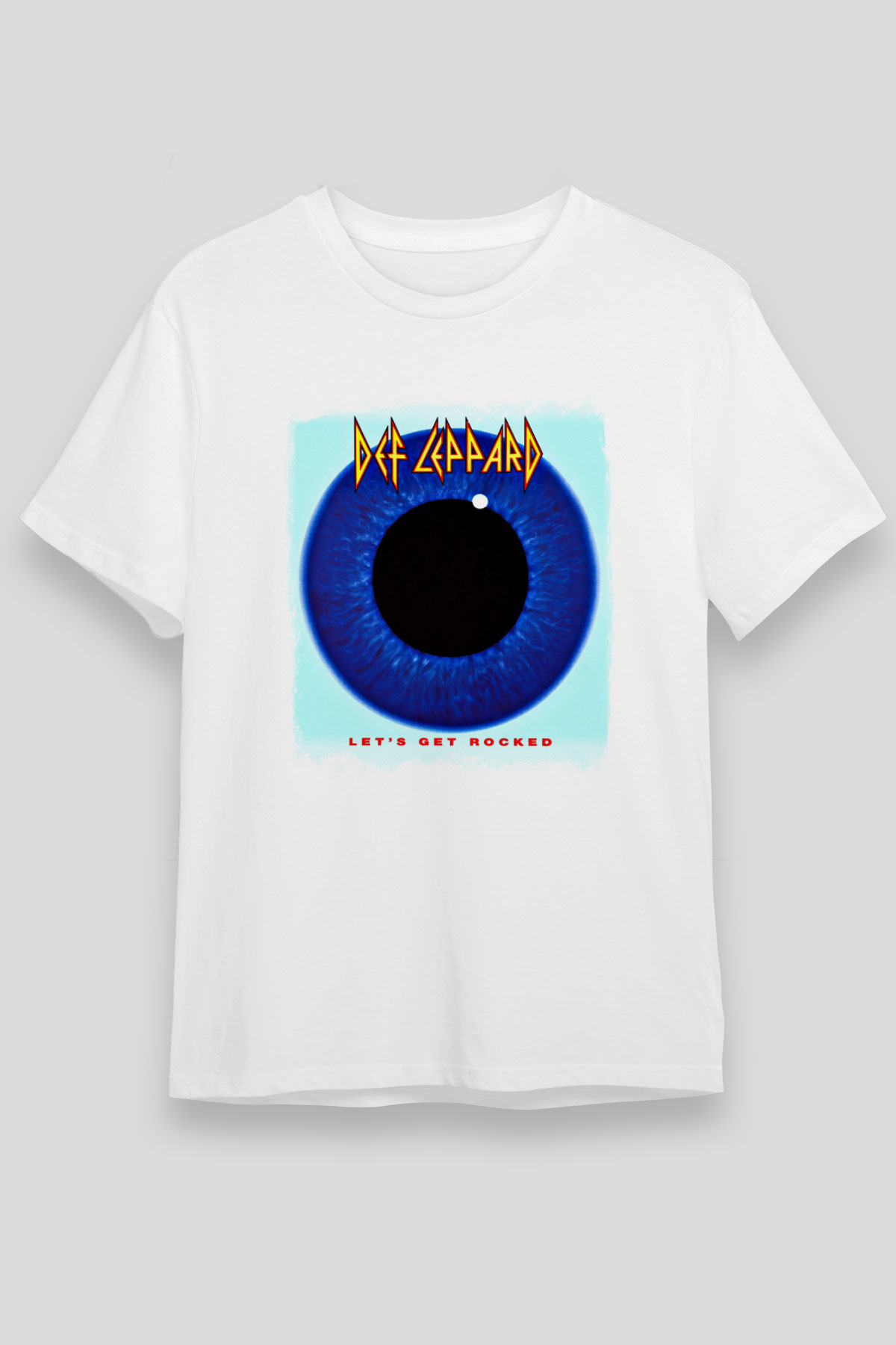 Def Leppard Baskılı Unisex Beyaz Tişört