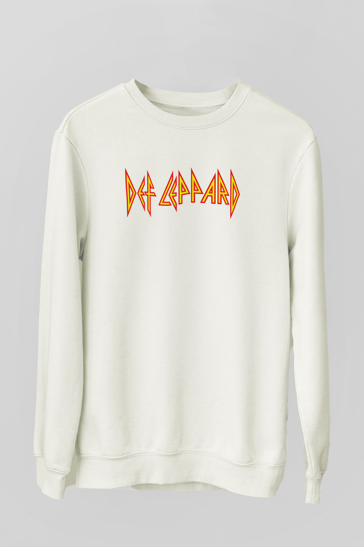 Def Leppard Beyaz Unisex Sweatshirt