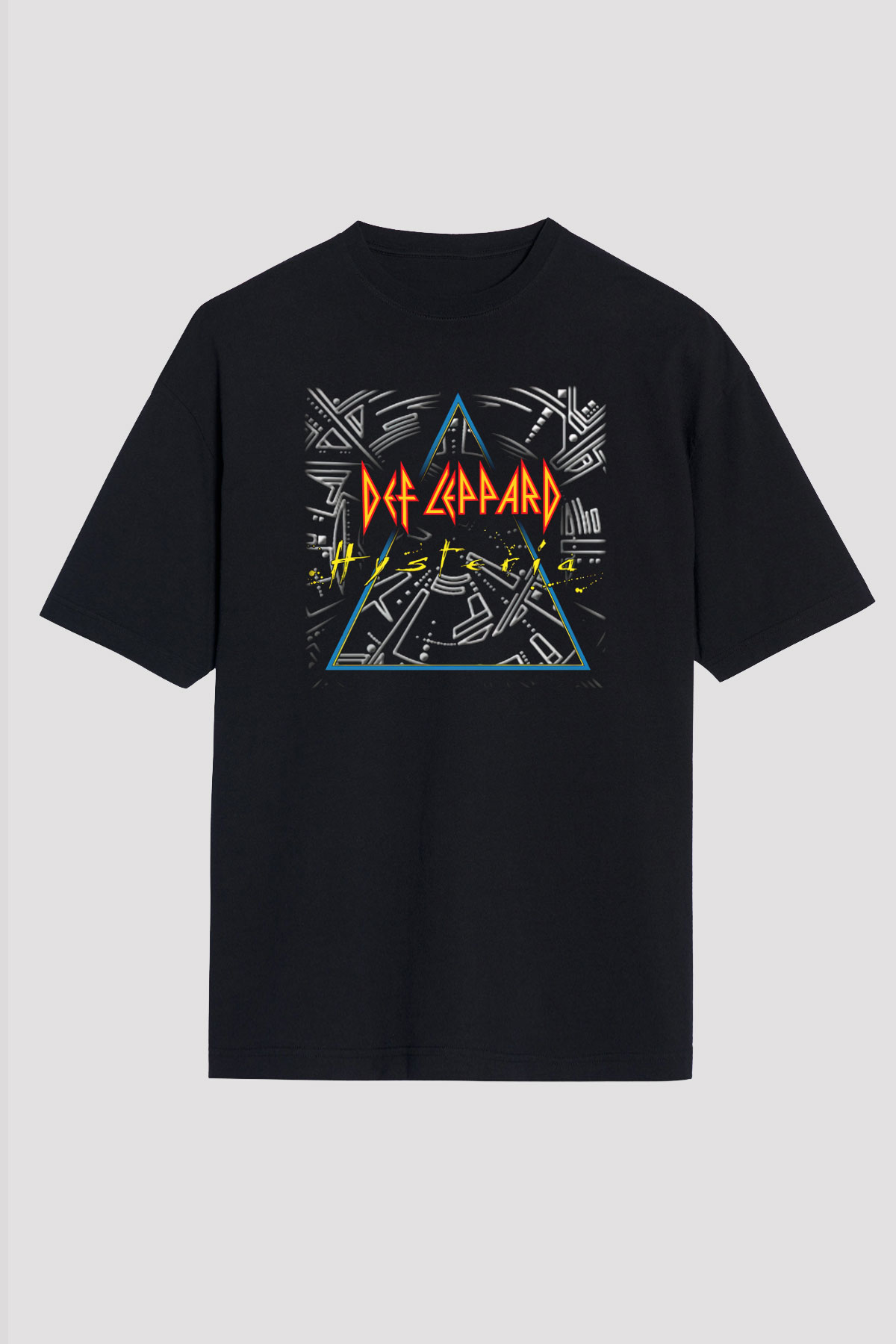 Def Leppard Siyah Unisex Oversize Tişört T-Shirt