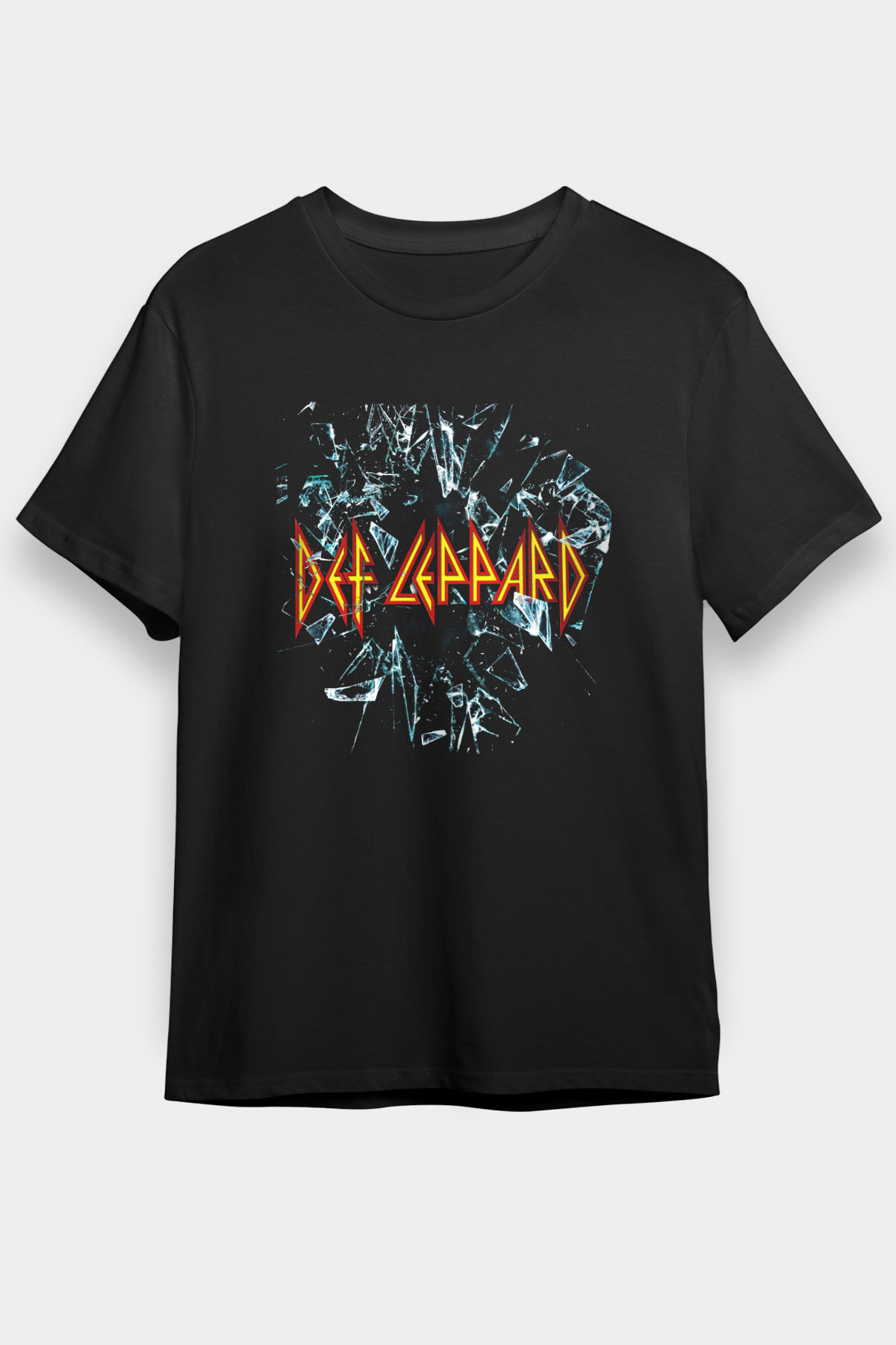 Def Leppard Siyah Unisex Tişört T-Shirt - TişörtFabrikası