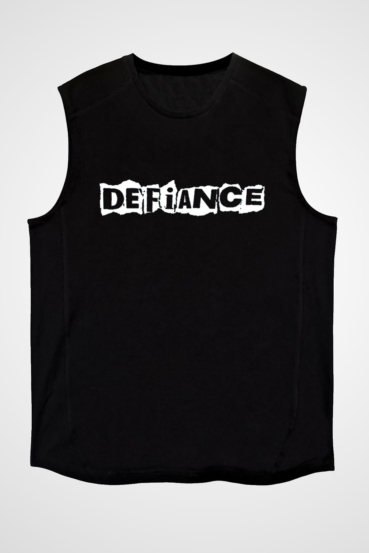 Defiance Siyah Unisex Kolsuz Tişört