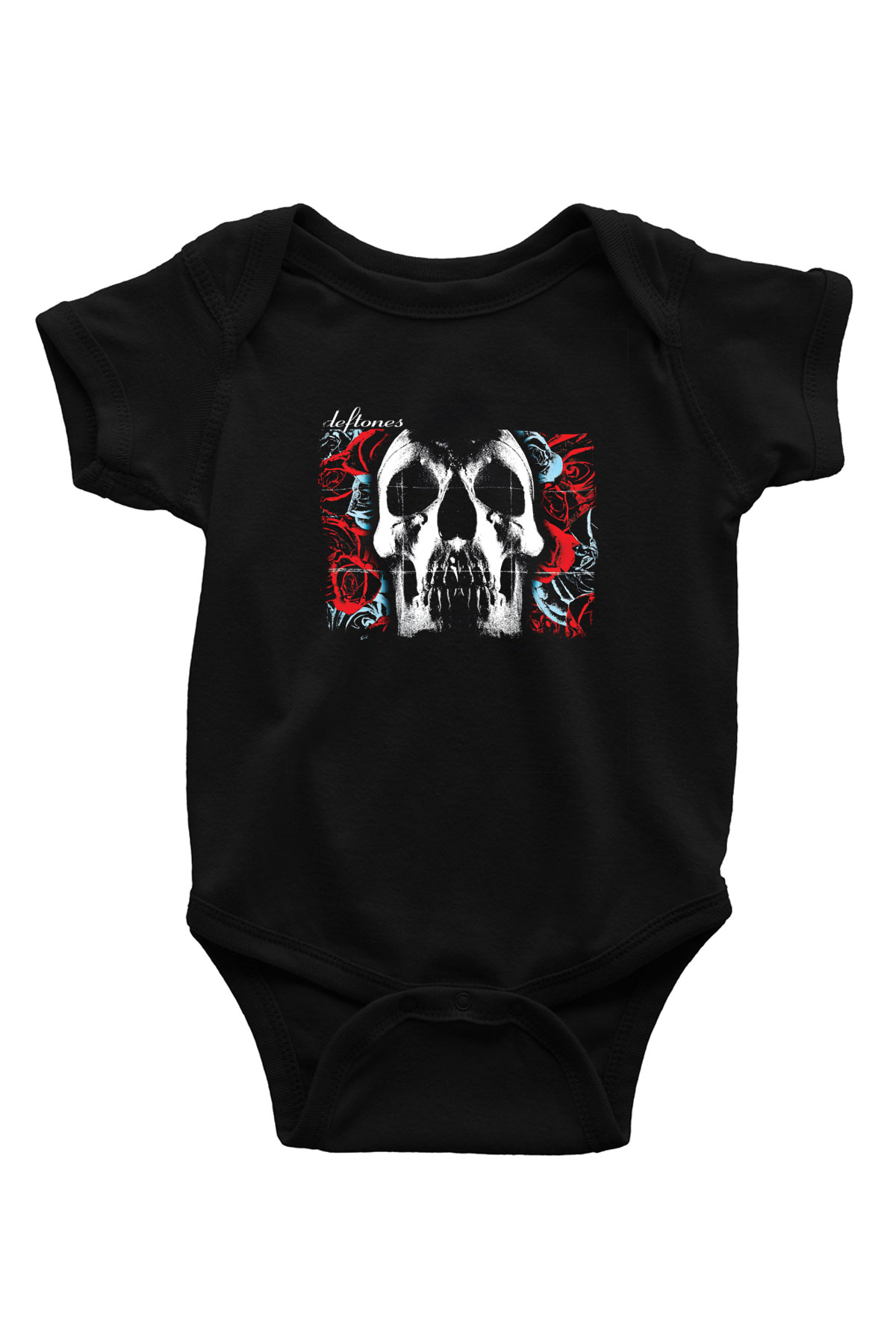Deftones Baskılı Unisex Siyah Bebek Body - Zıbın