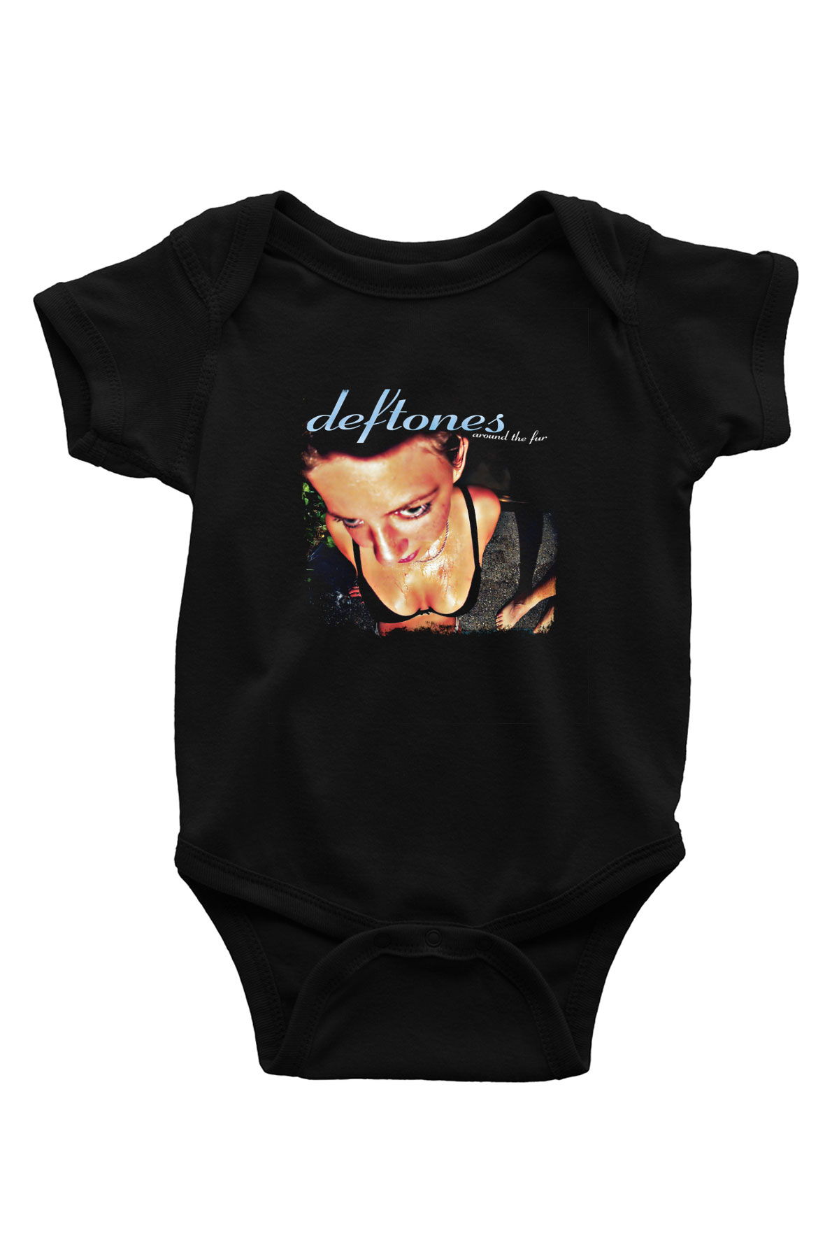 Deftones Baskılı Unisex Siyah Bebek Body - Zıbın
