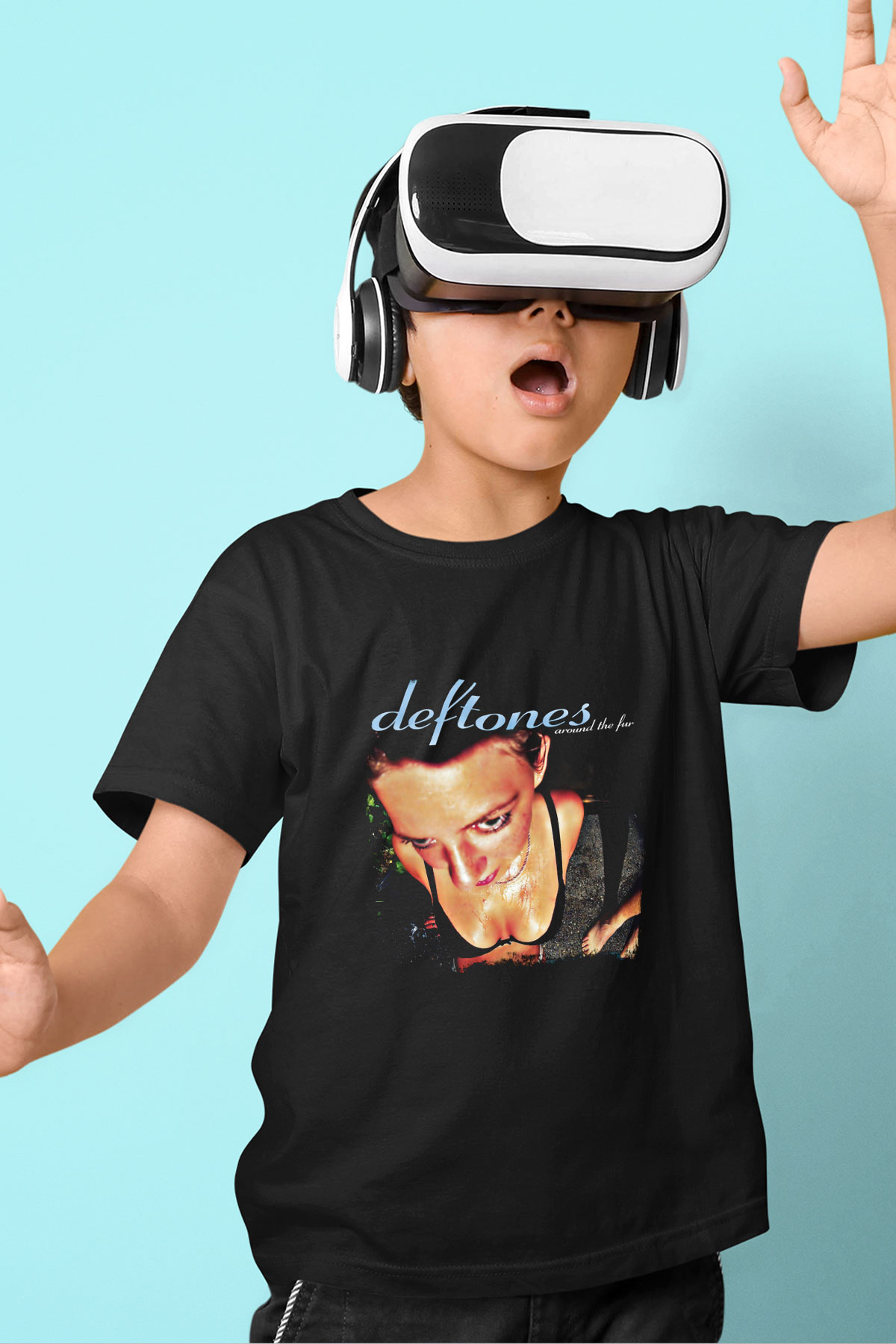 Deftones Baskılı Unisex Siyah Çocuk Tişört