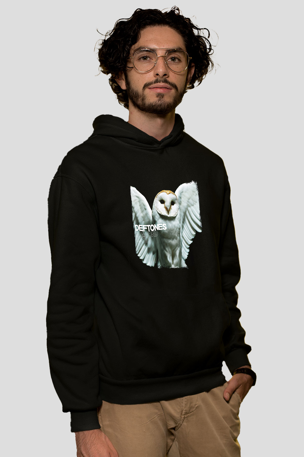 Deftones Baskılı Unisex Siyah Hoodie
