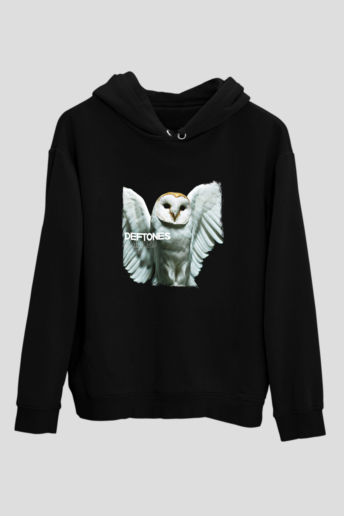 Deftones Baskılı Unisex Siyah Hoodie