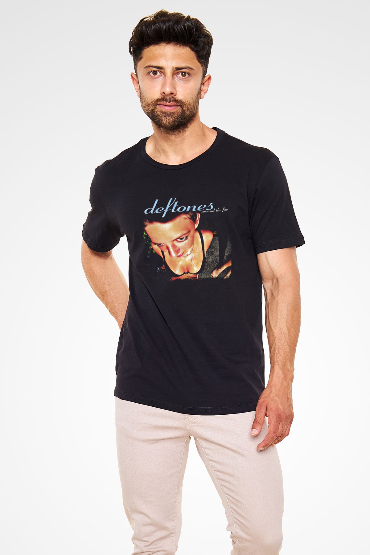 Deftones Baskılı Unisex Siyah Tişört
