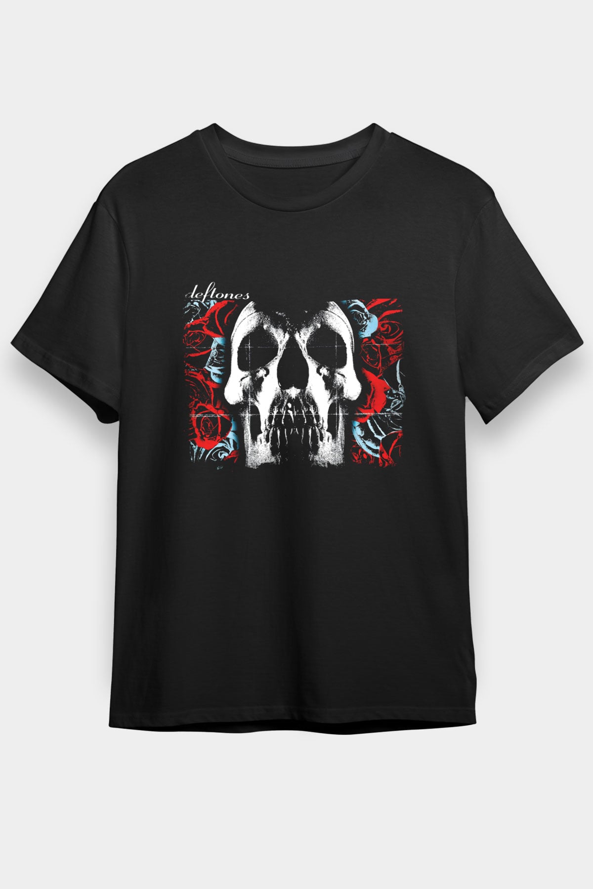 Deftones Baskılı Unisex Siyah Tişört