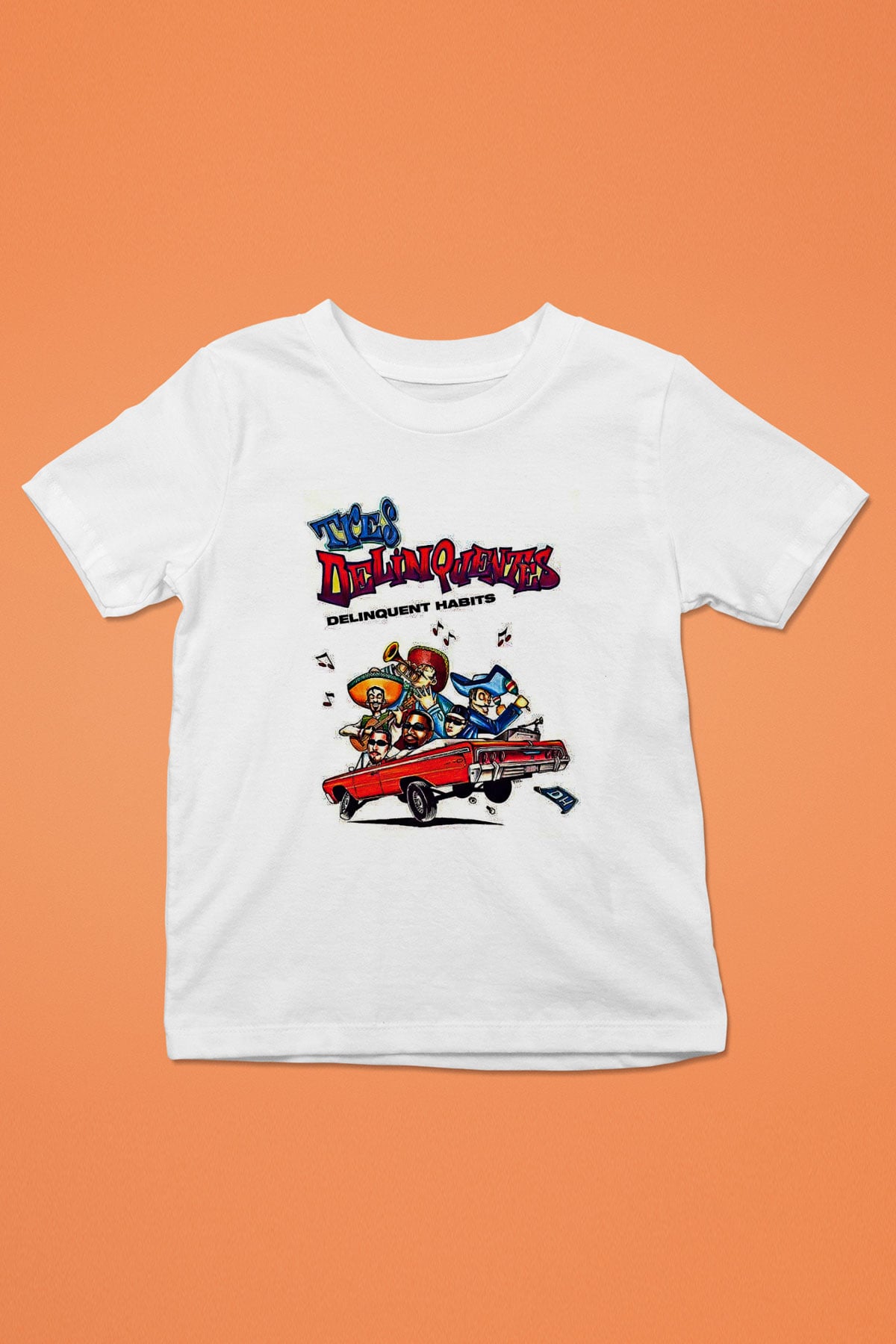Delinquent Habits Baskılı Beyaz Unisex Beyaz Çocuk Tişört - Tshirt