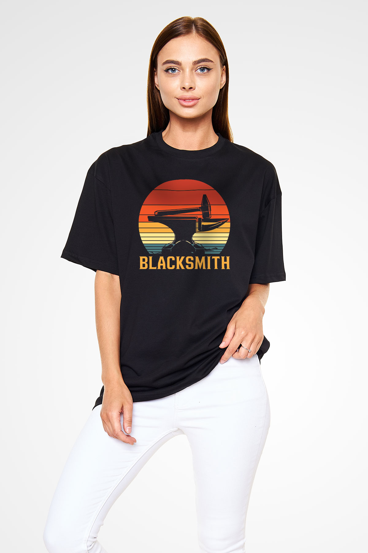 Demirci Siyah Oversize Tişört Oversize T-shirt - TişörtFabrikası