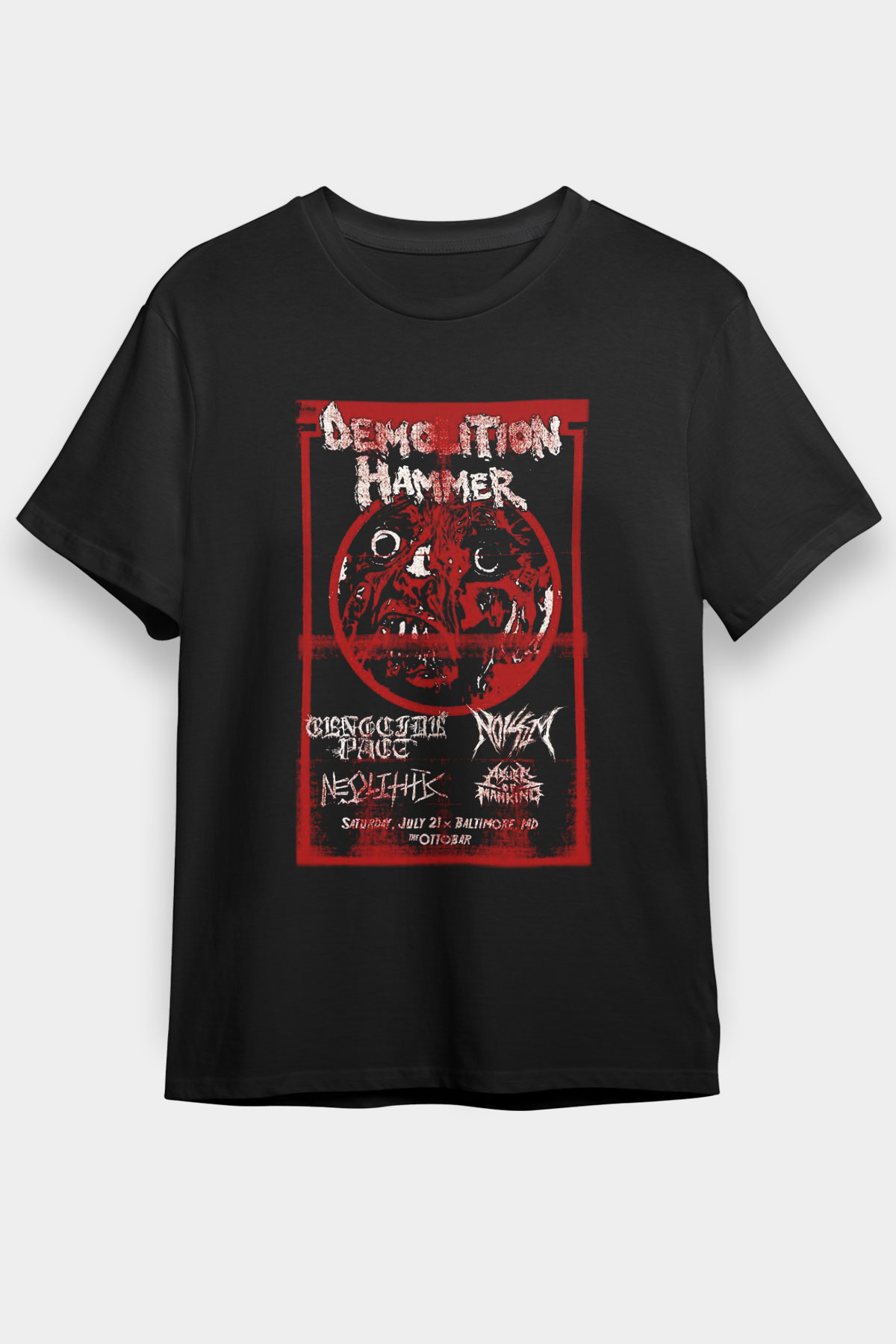 Demolition Hammer Siyah Unisex Tişört T-Shirt - TişörtFabrikası