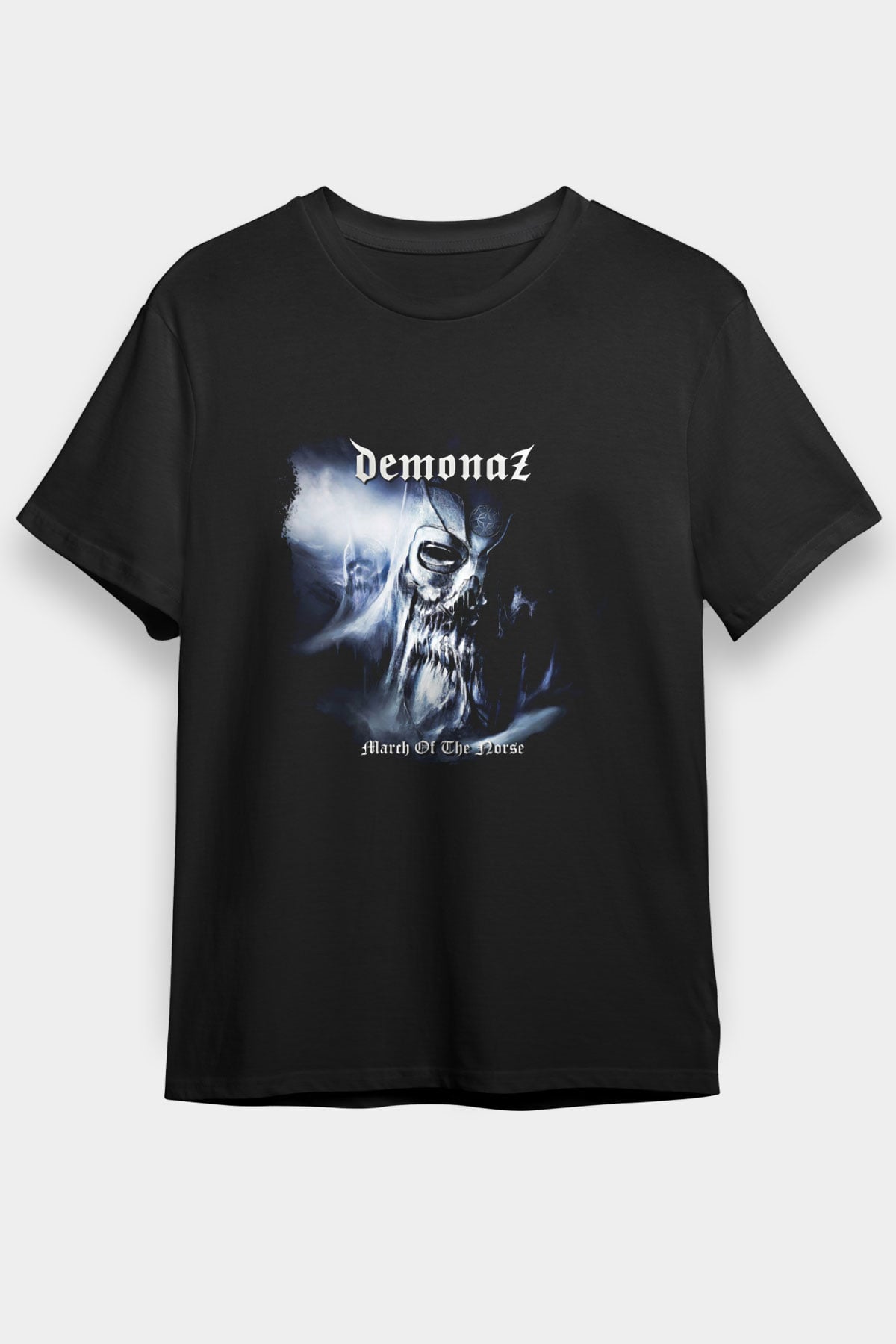 Demonaz Baskılı Unisex Siyah Tişört