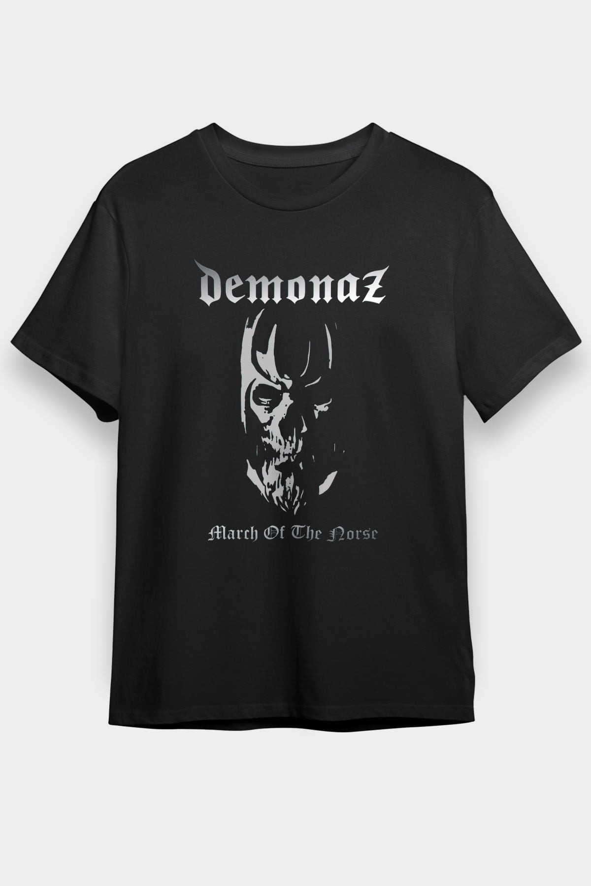 Demonaz Siyah Unisex Tişört T-Shirt - TişörtFabrikası
