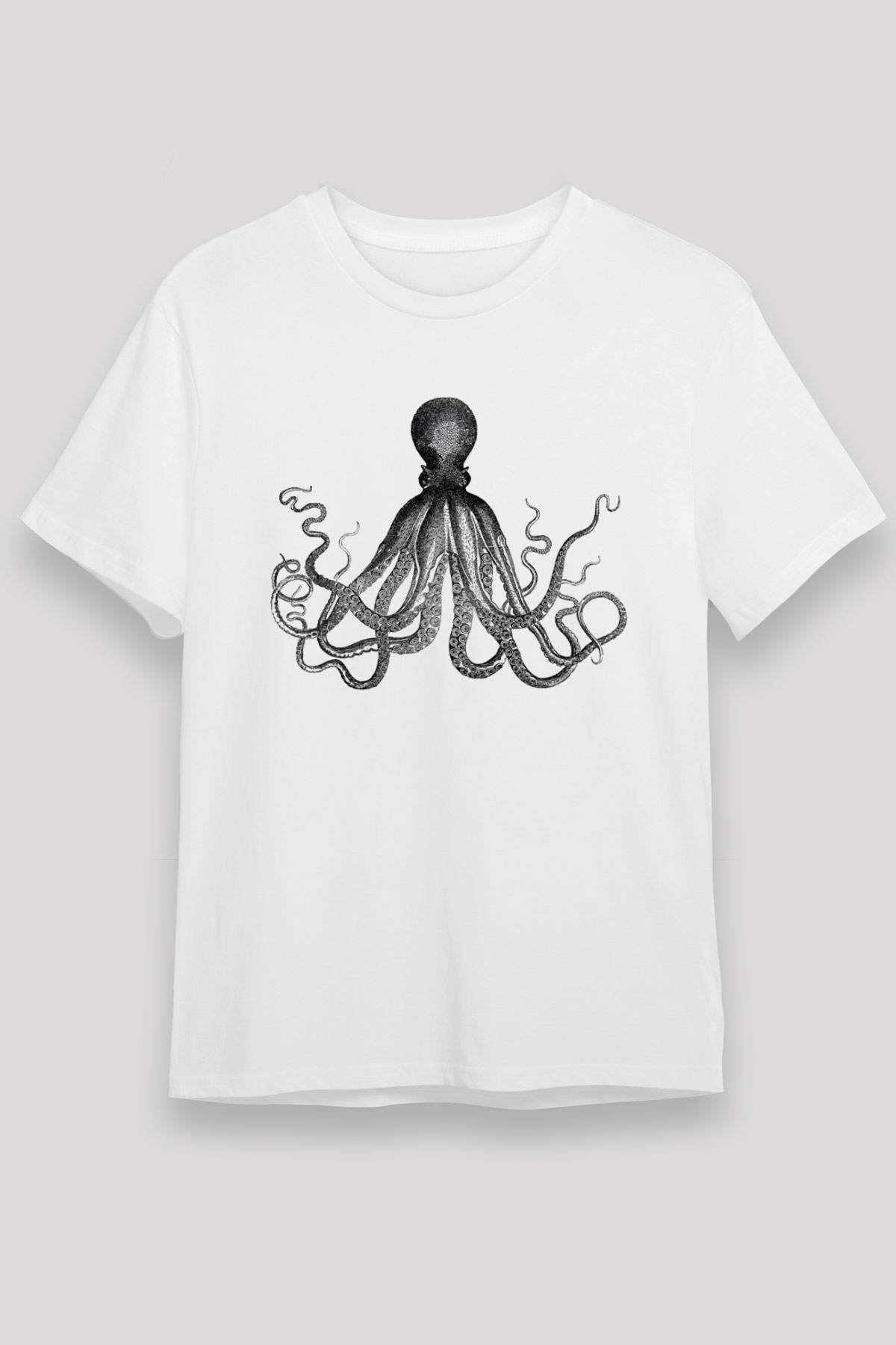 Deniz canlıları Beyaz Unisex Tişört T-Shirt - TişörtFabrikası