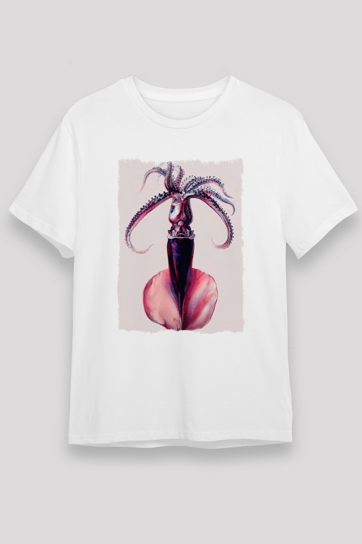 Deniz canlıları Beyaz Unisex Tişört T-Shirt - TişörtFabrikası
