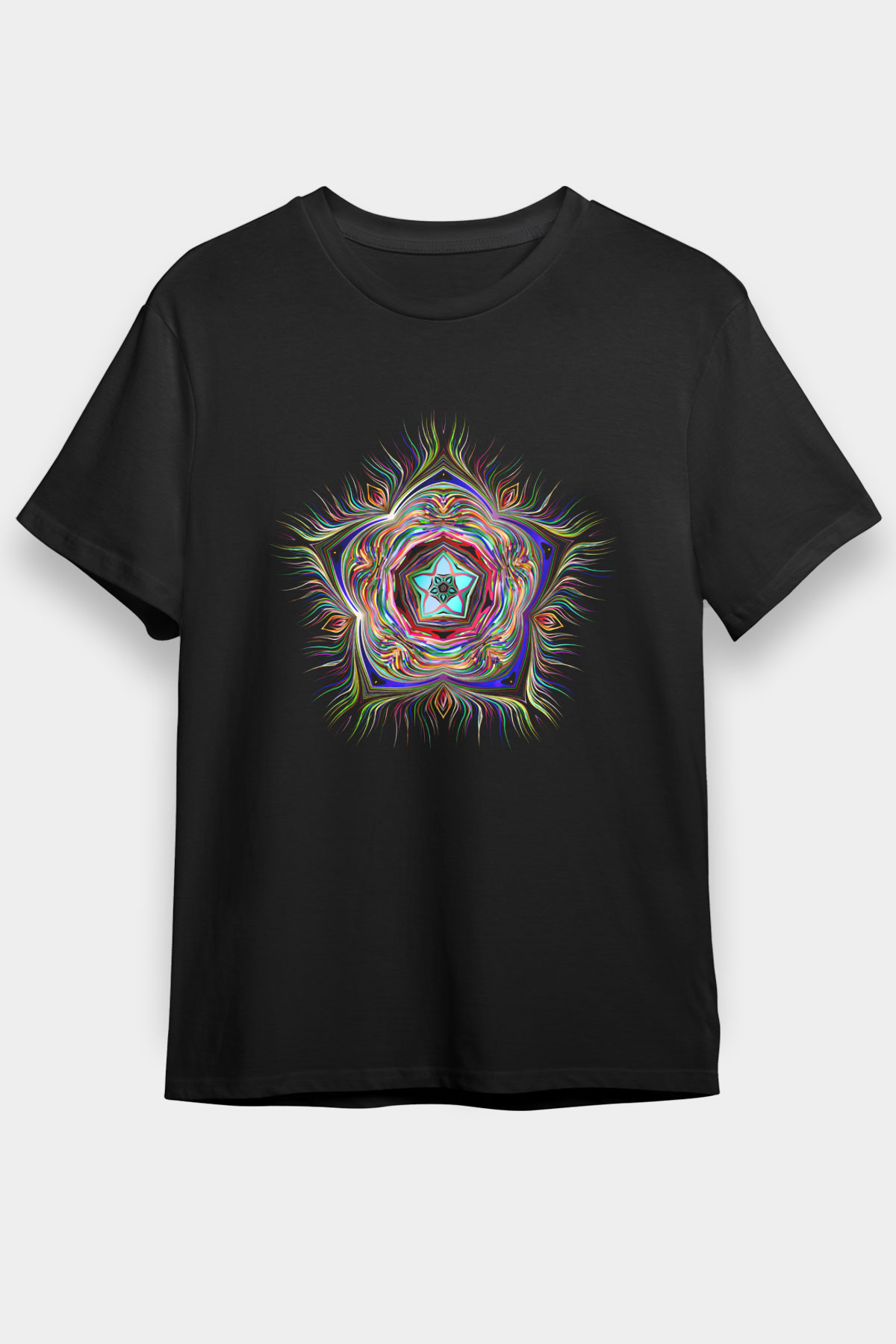 Deniz canlıları Siyah Unisex Tişört T-Shirt - TişörtFabrikası