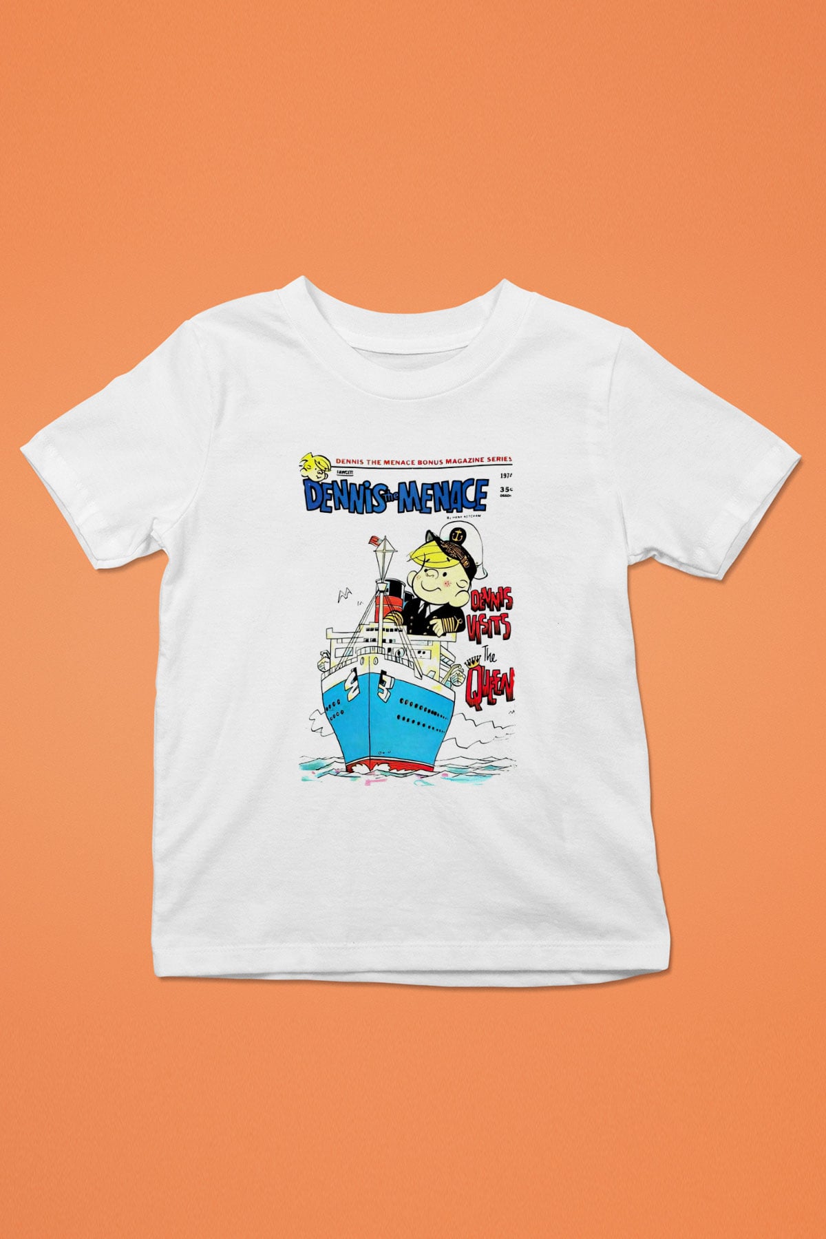 Dennis the Menace Beyaz Unisex Çocuk Tişört