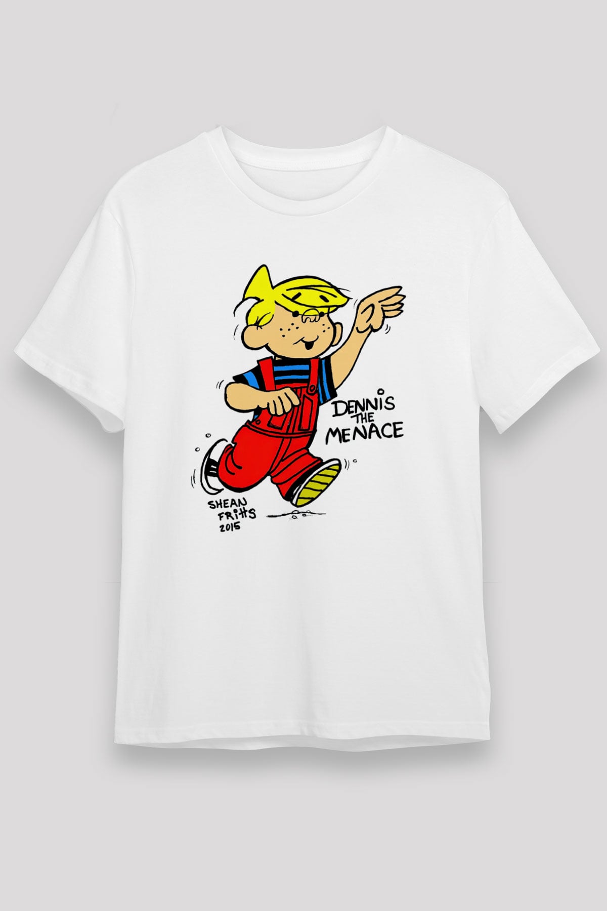 Dennis the Menace Beyaz Unisex Tişört T-Shirt