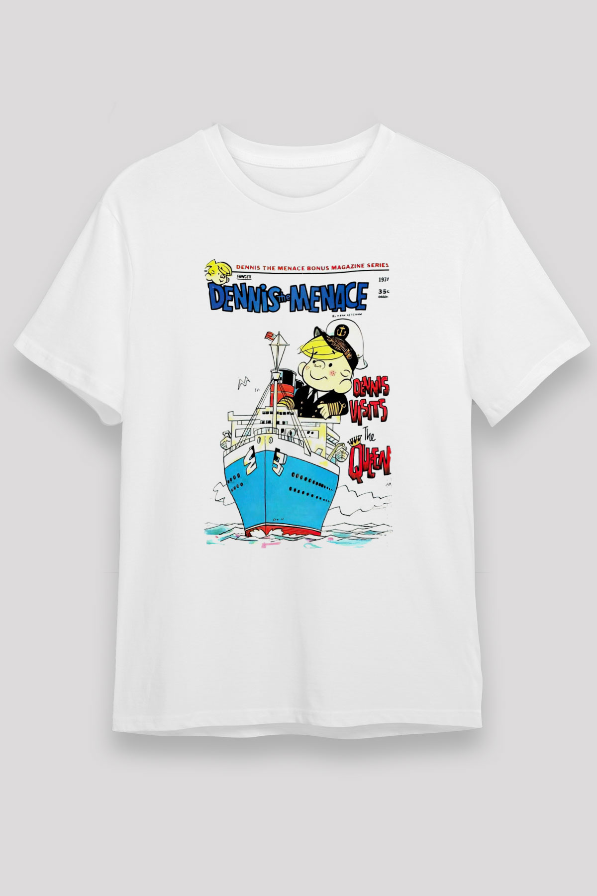 Dennis the Menace Beyaz Unisex Tişört T-Shirt