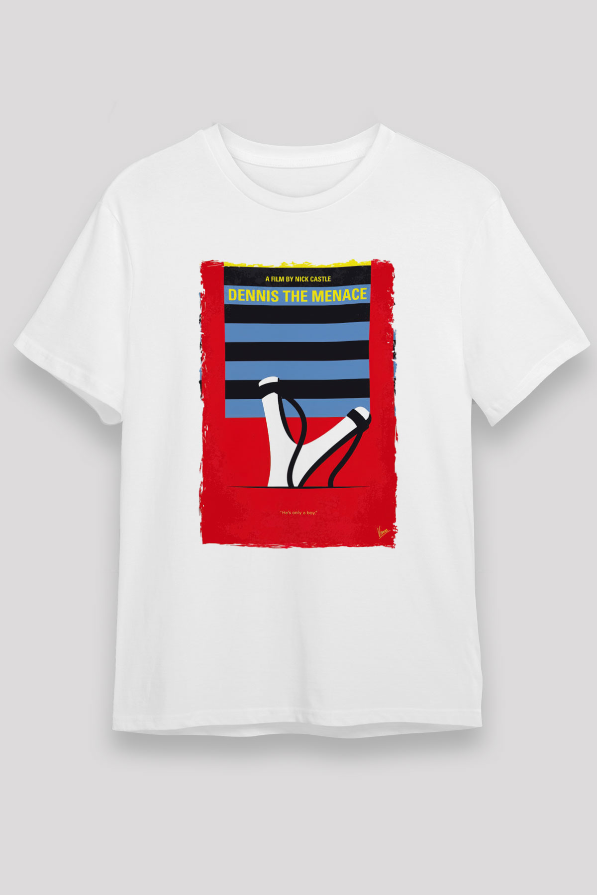 Dennis the Menace Beyaz Unisex Tişört T-Shirt