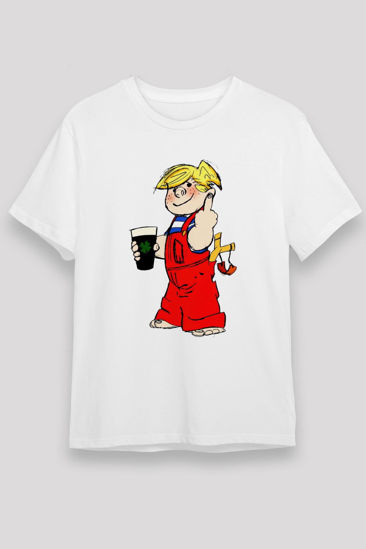 Dennis the Menace Beyaz Unisex Tişört T-Shirt