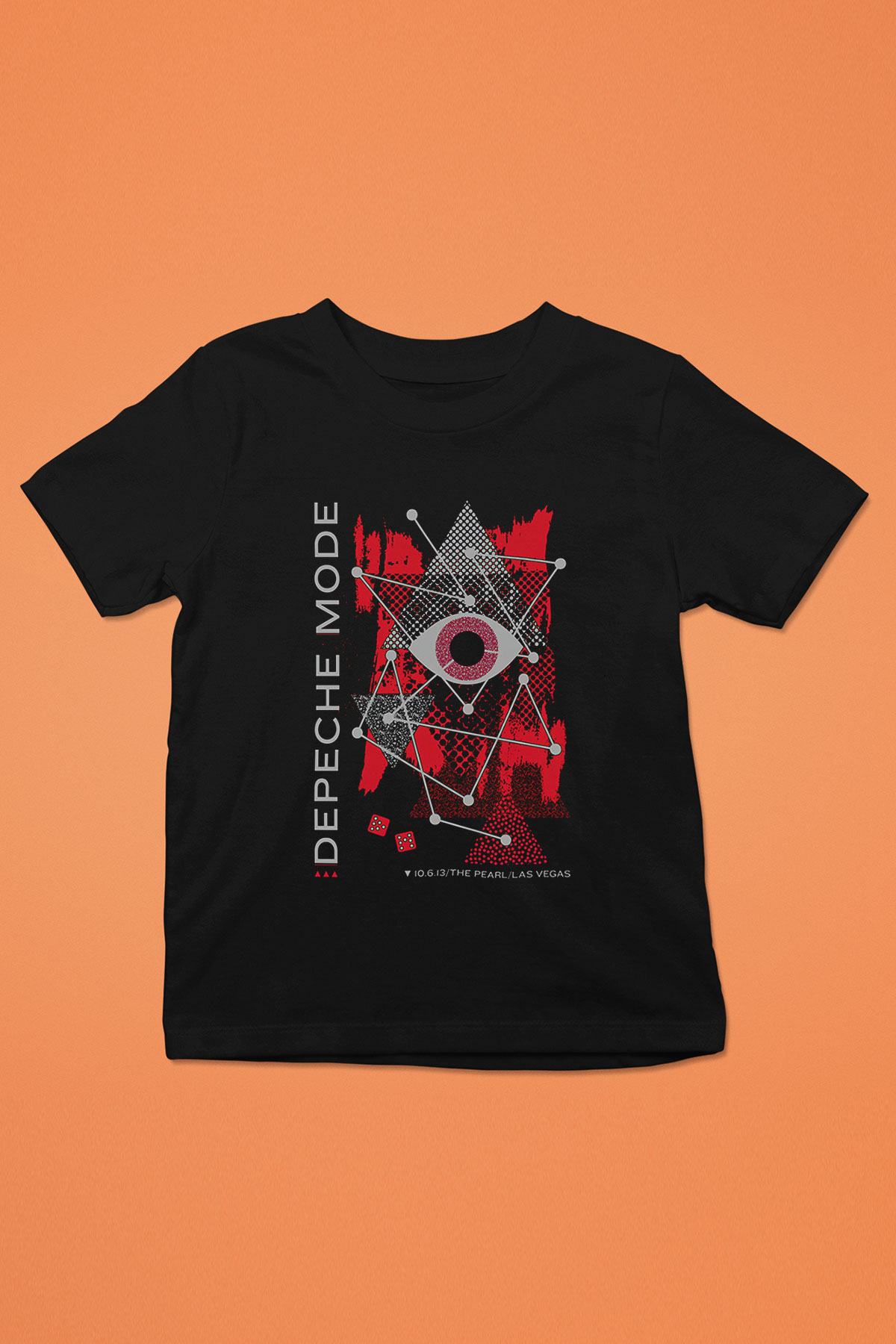 Depeche Mode Baskılı Siyah Unisex Çocuk Tişört
