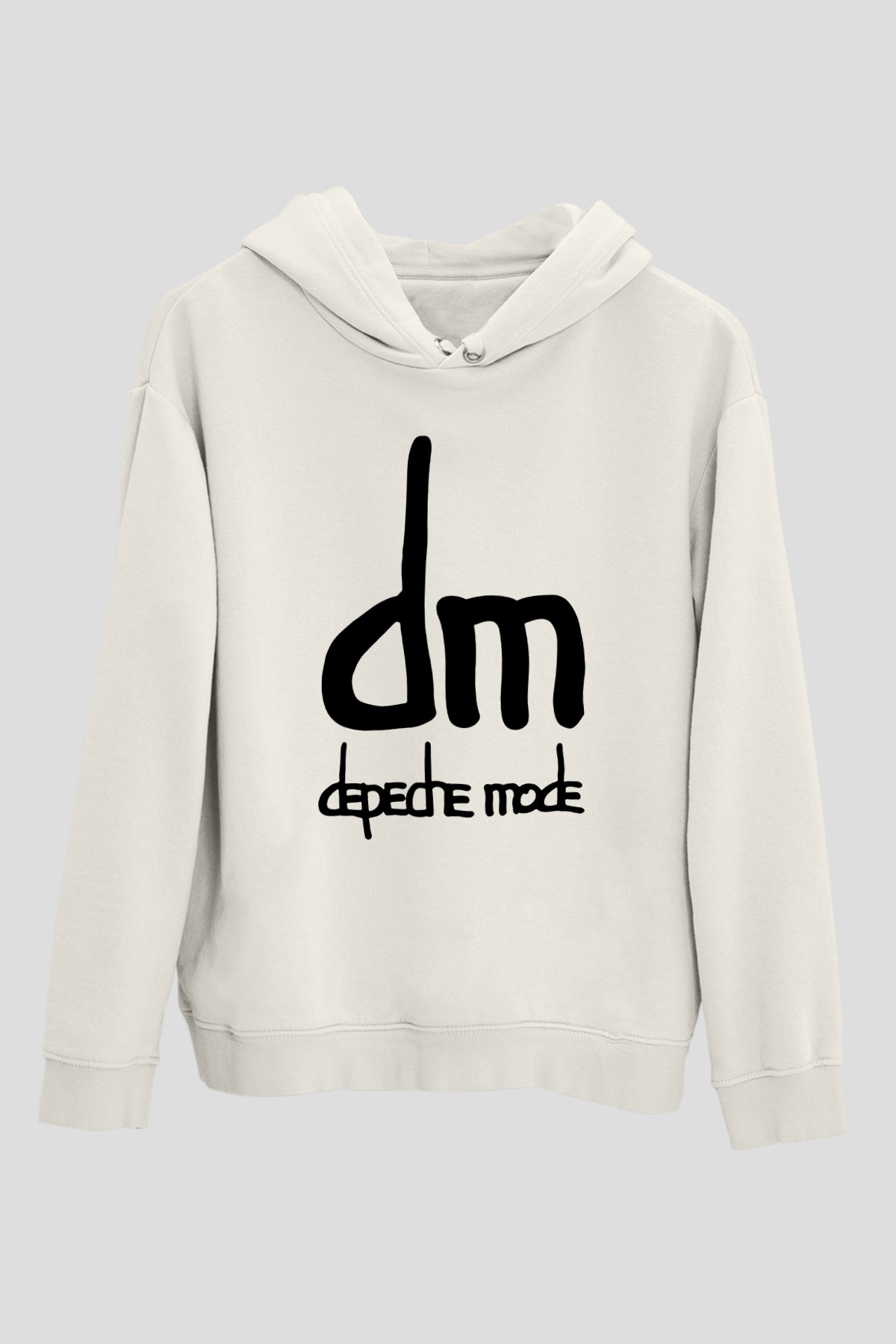 Depeche Mode Beyaz Unisex Kapşonlu Sweatshirt