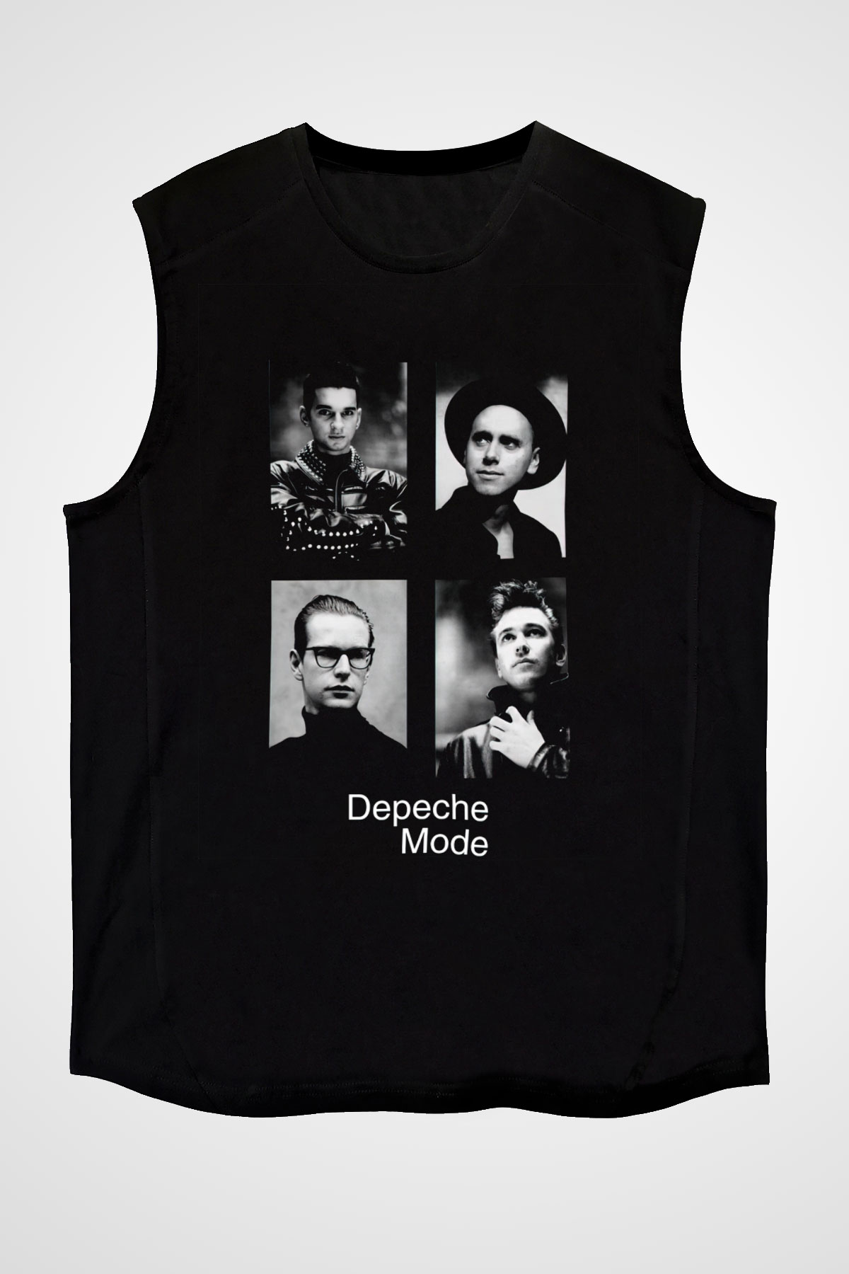 Depeche Mode Siyah Unisex Kolsuz Tişört