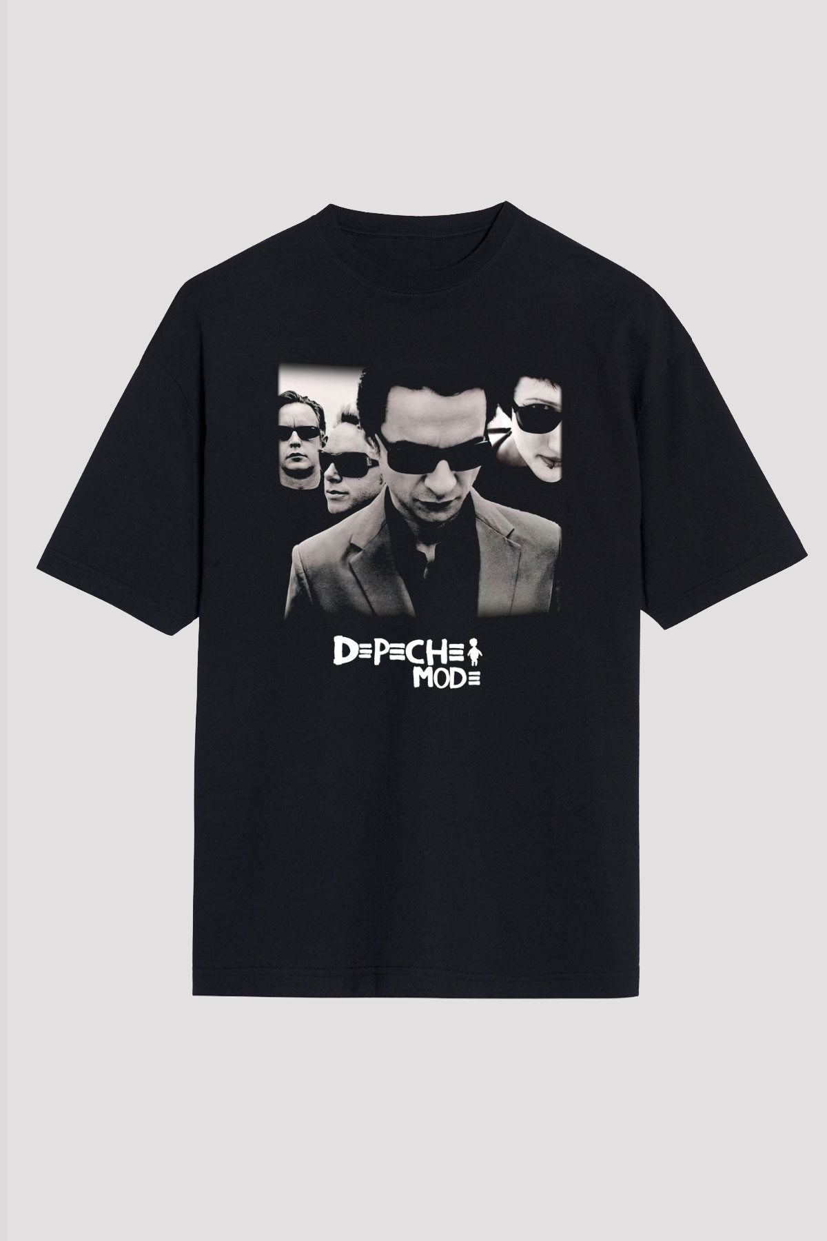 Depeche Mode Siyah Unisex Oversize Tişört T-Shirt