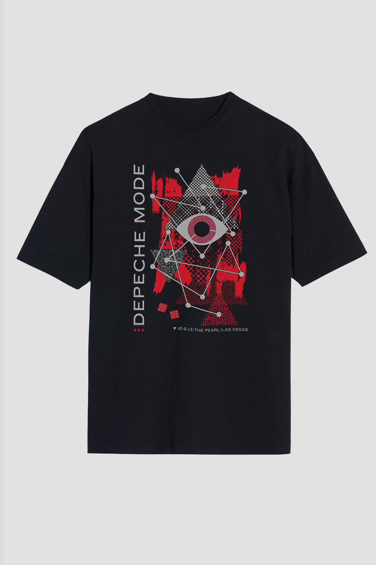 Depeche Mode Siyah Unisex Oversize Tişört T-Shirt