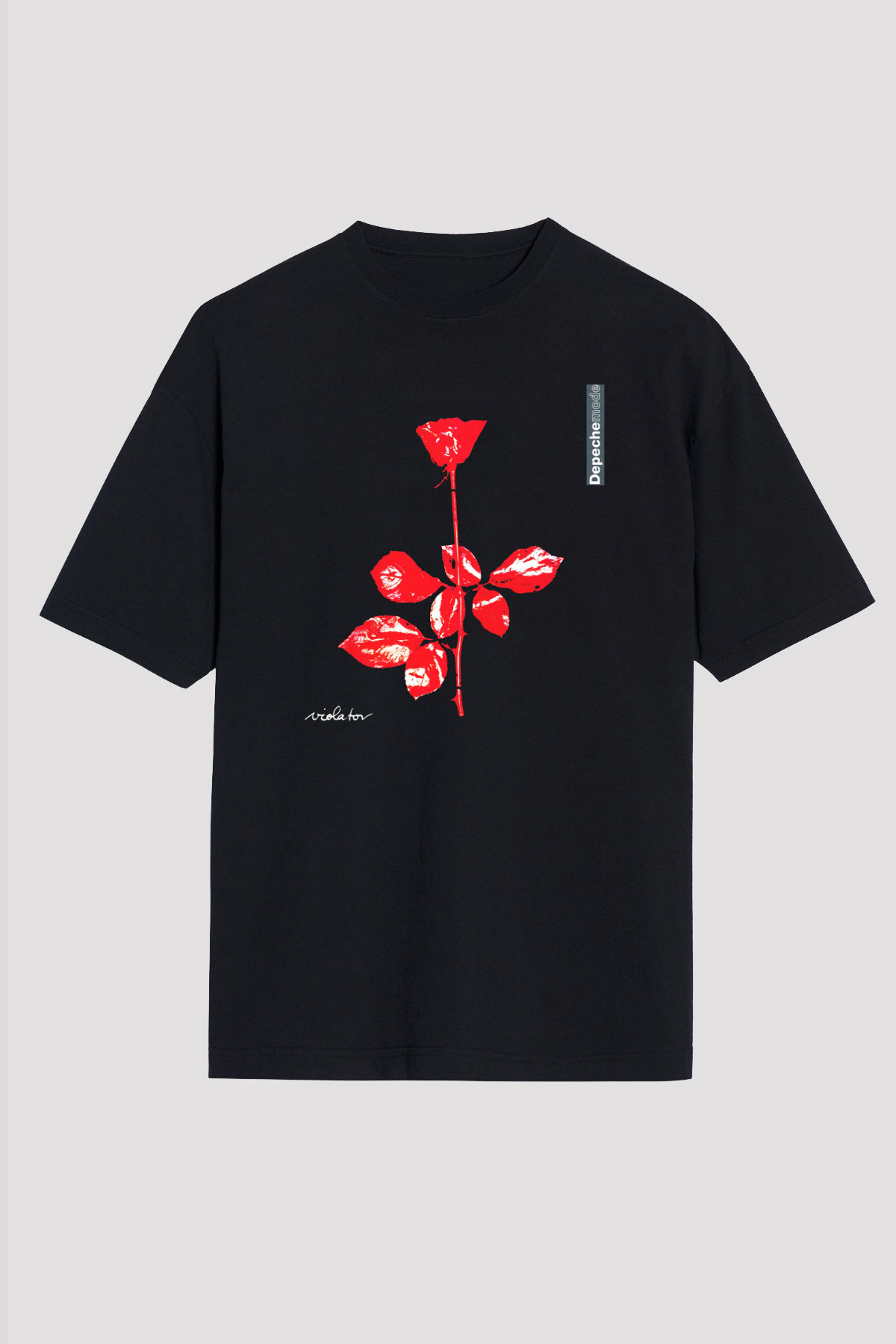 Depeche Mode Siyah Unisex Oversize Tişört T-Shirt