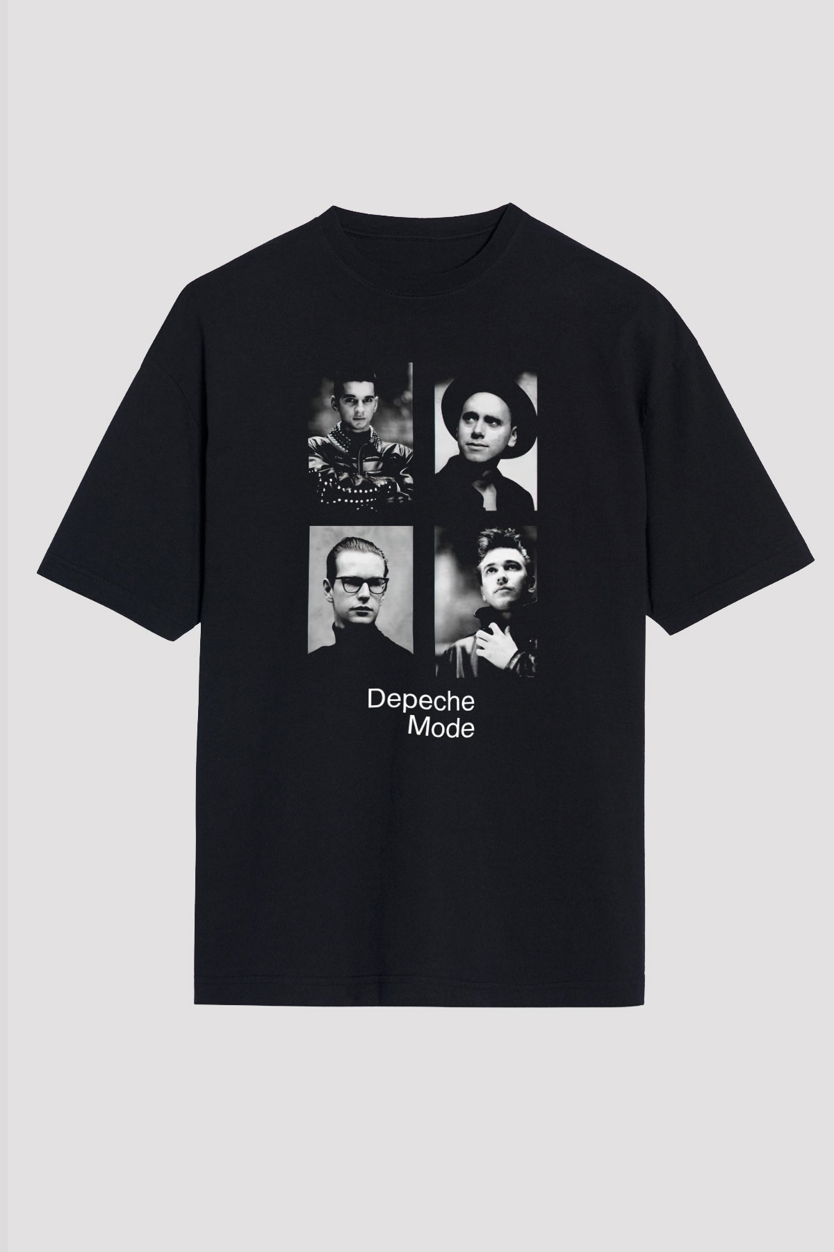 Depeche Mode Siyah Unisex Oversize Tişört T-Shirt