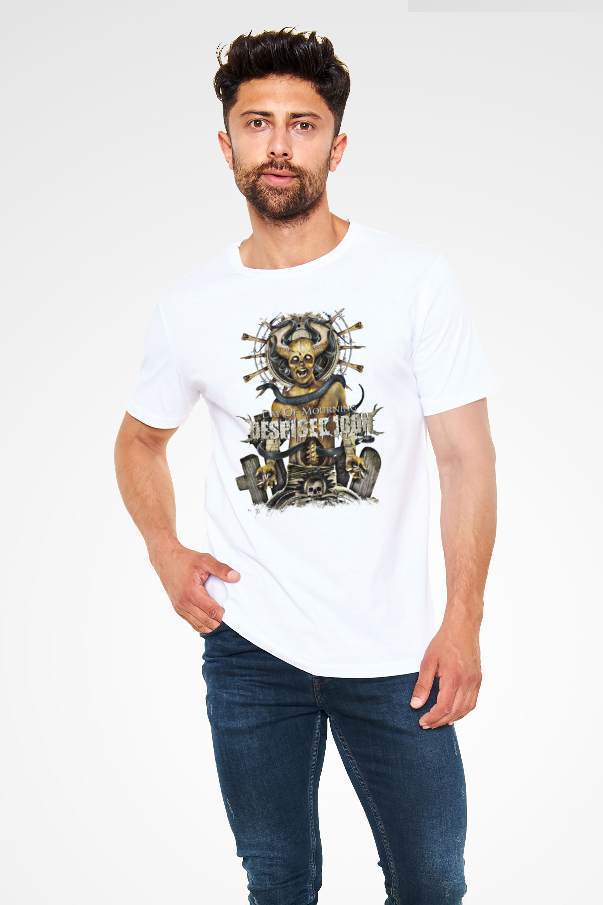 Despised Icon Baskılı Unisex Beyaz Tişört