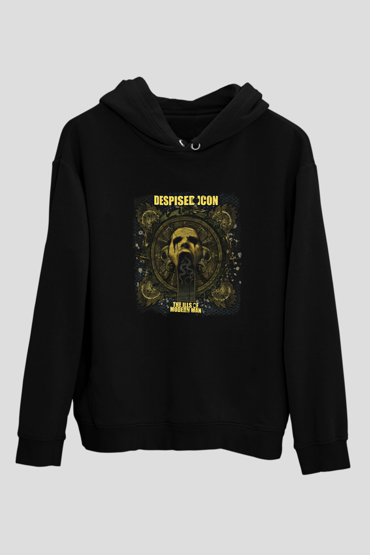 Despised Icon Baskılı Unisex Siyah Hoodie