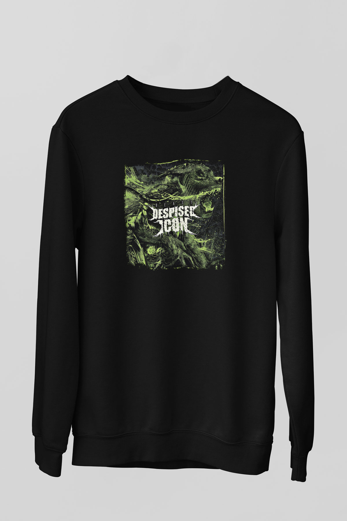 Despised Icon Baskılı Unisex Siyah Sweatshirt