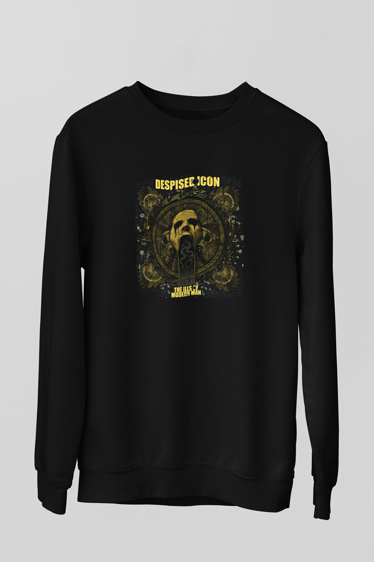 Despised Icon Baskılı Unisex Siyah Sweatshirt