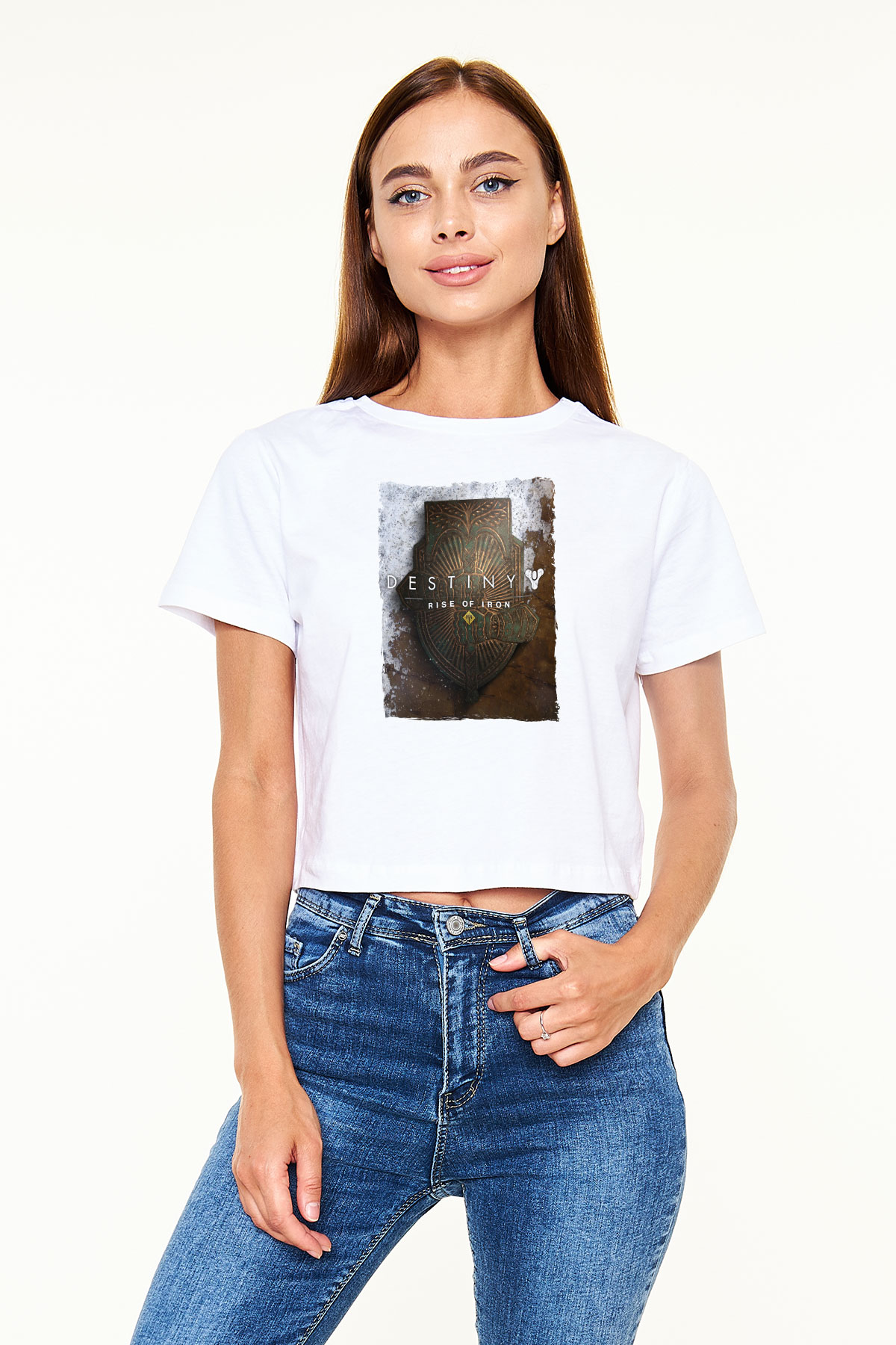 Destiny: Rise of Iron Beyaz  Crop Top Tişört