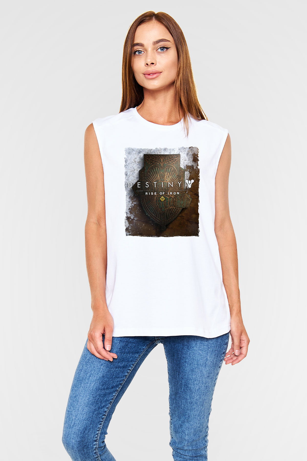 Destiny: Rise of Iron Beyaz Unisex Kolsuz Tişört