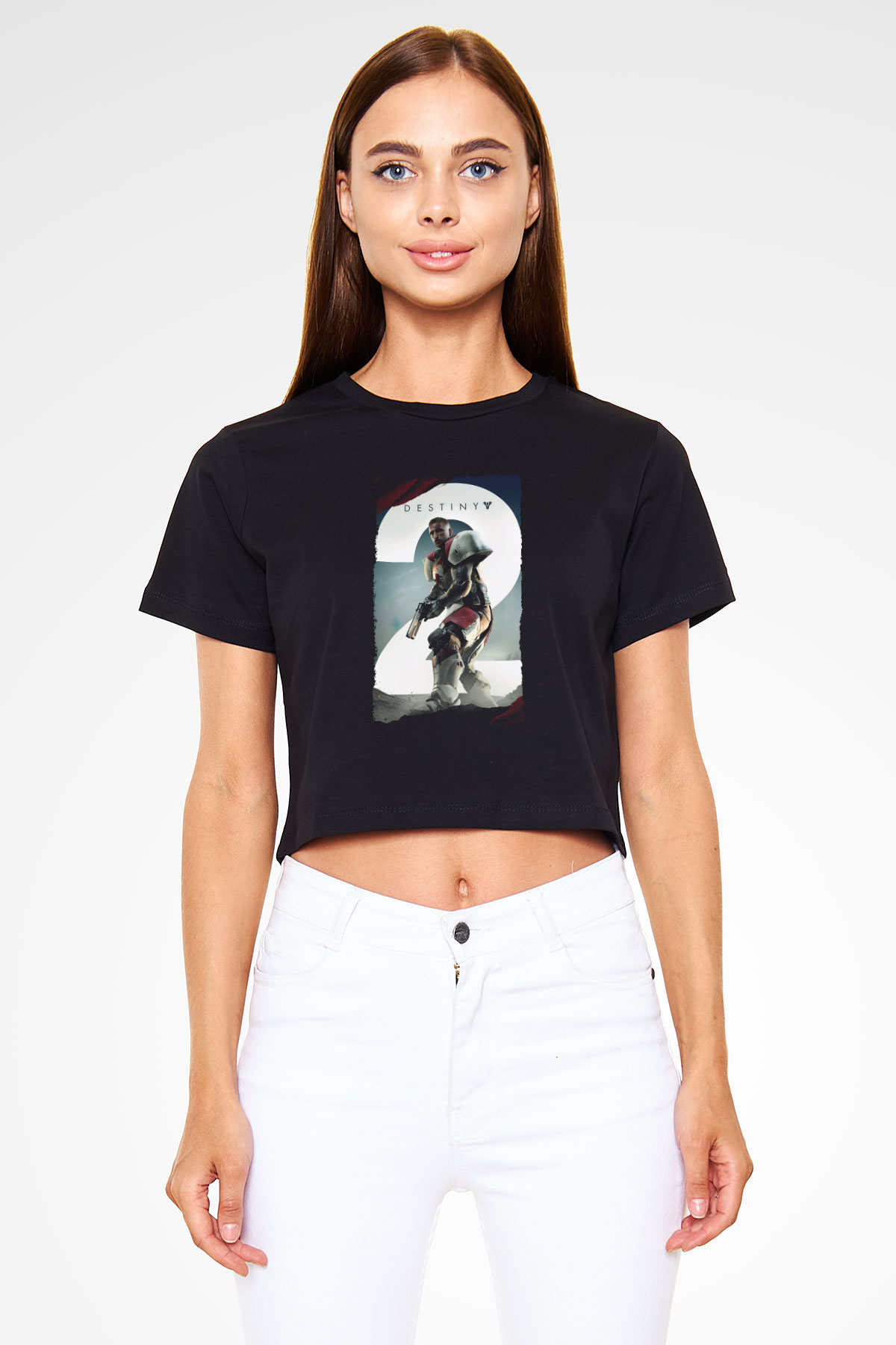 Destiny: Rise of Iron Siyah  Crop Top Tişört