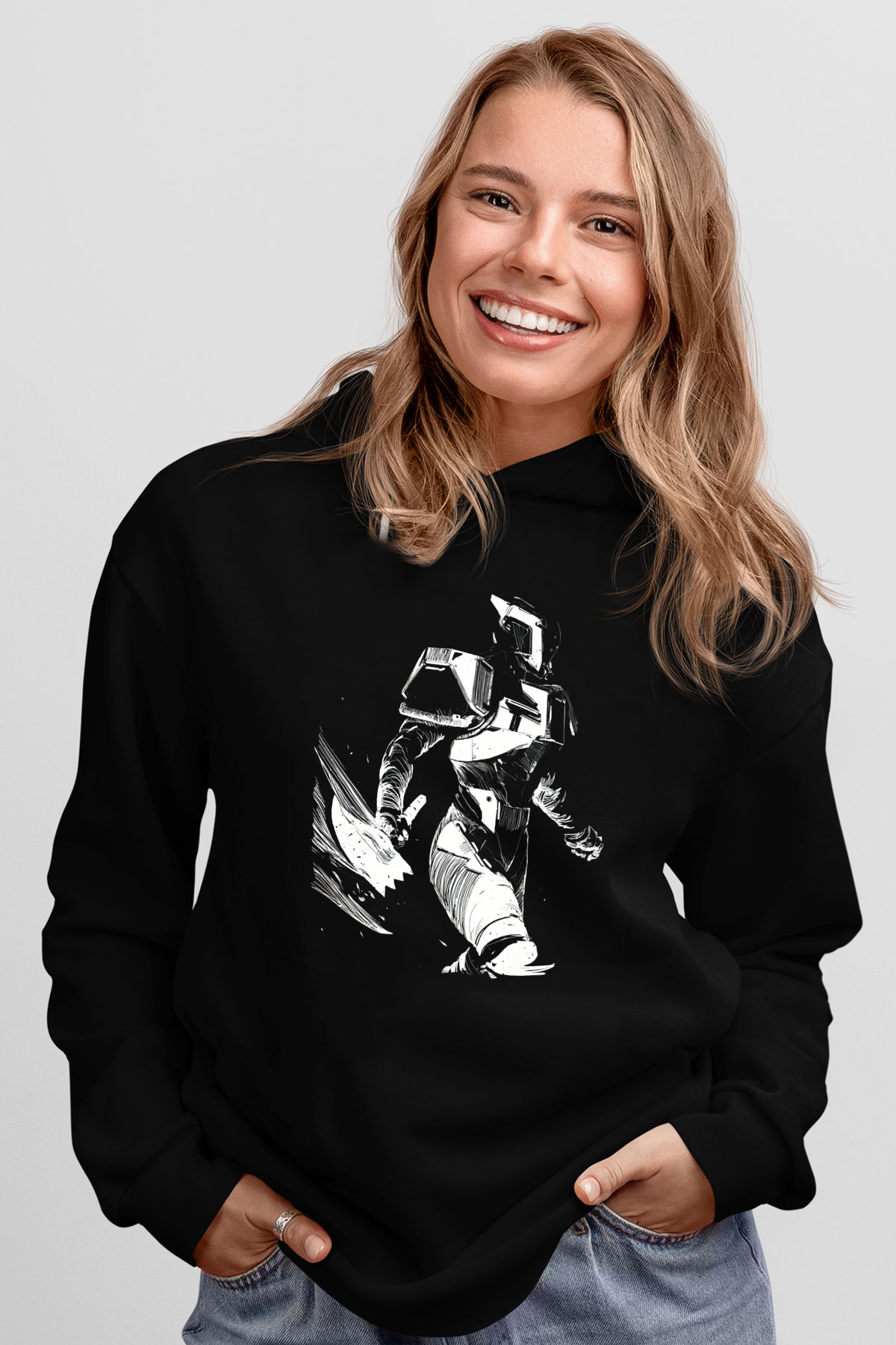 Destiny: Rise of Iron Siyah Unisex Hoodie