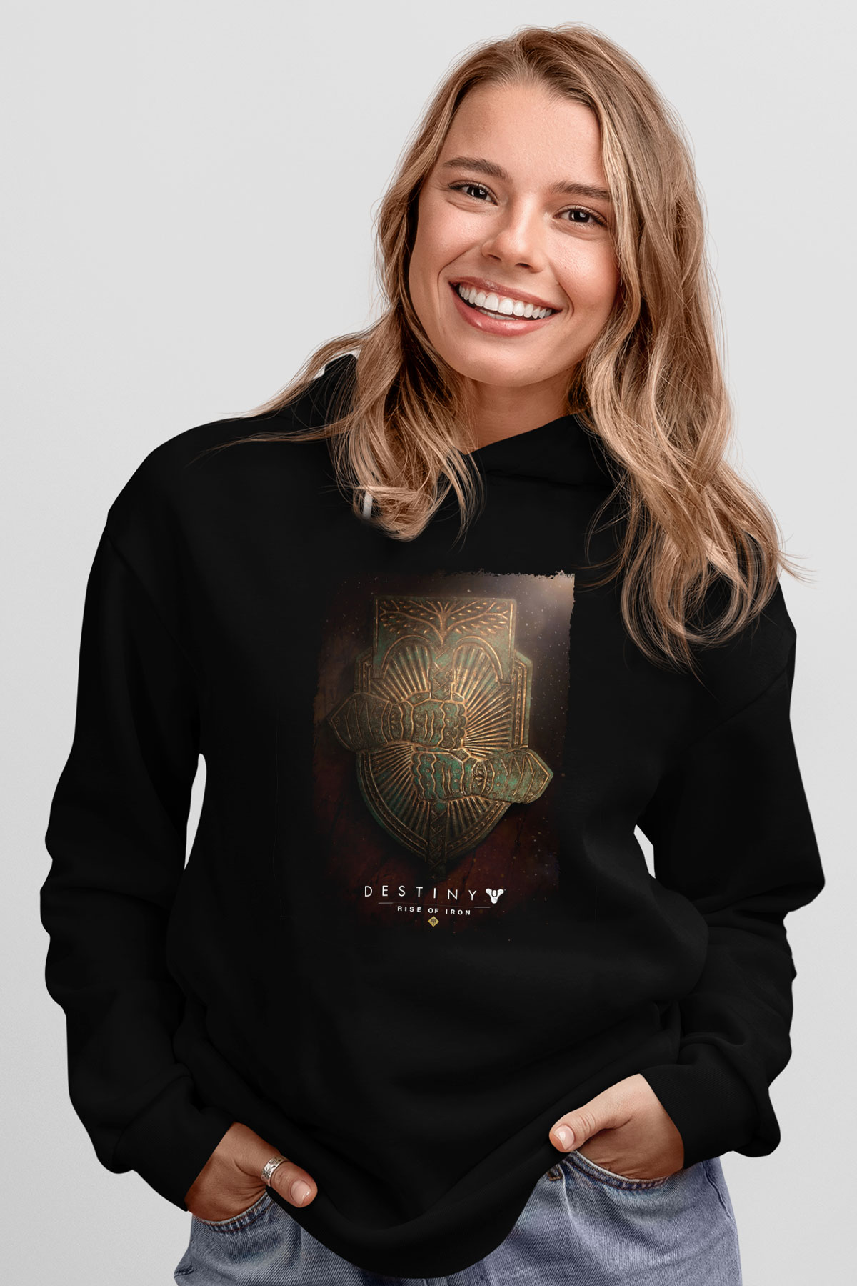 Destiny: Rise of Iron Siyah Unisex Hoodie