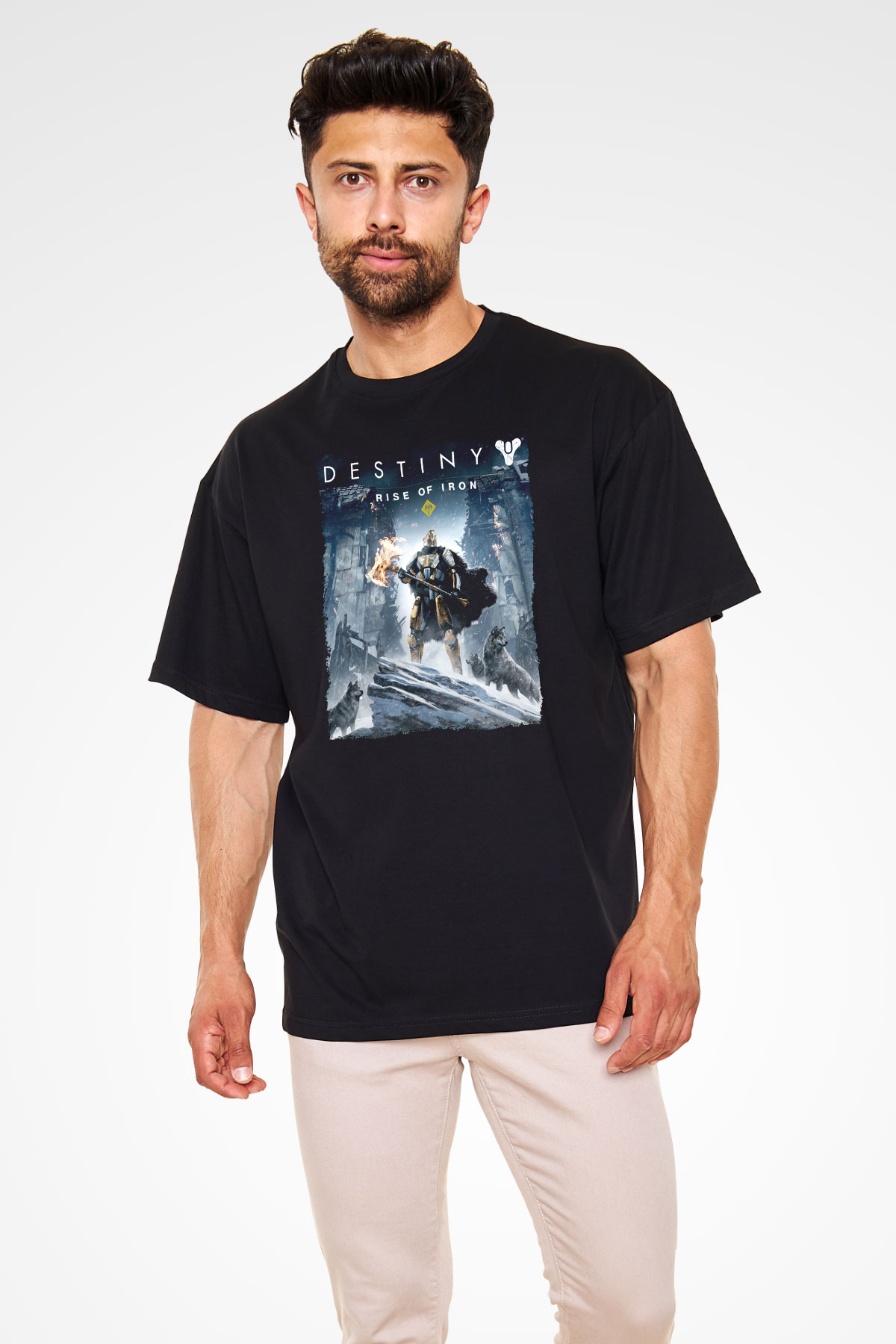 Destiny: Rise of Iron Siyah Oversize Tişört Oversize T-shirt