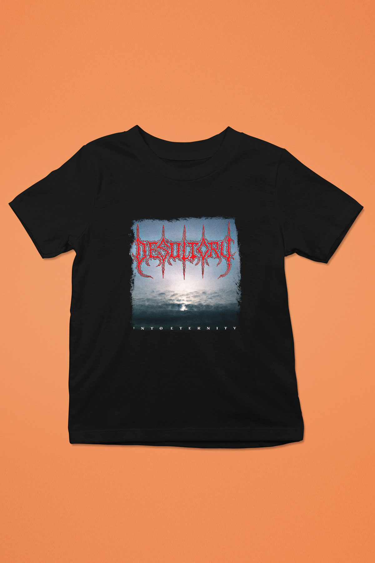 Desultory Baskılı Unisex Siyah Çocuk Tişört