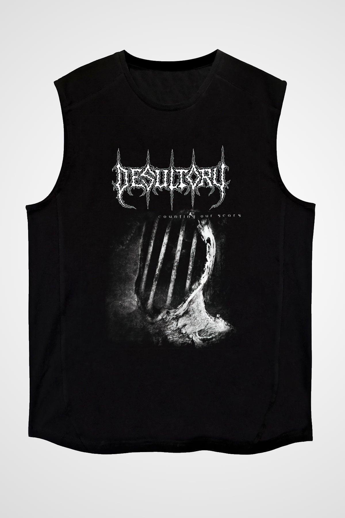 Desultory Siyah Unisex Kolsuz Tişört
