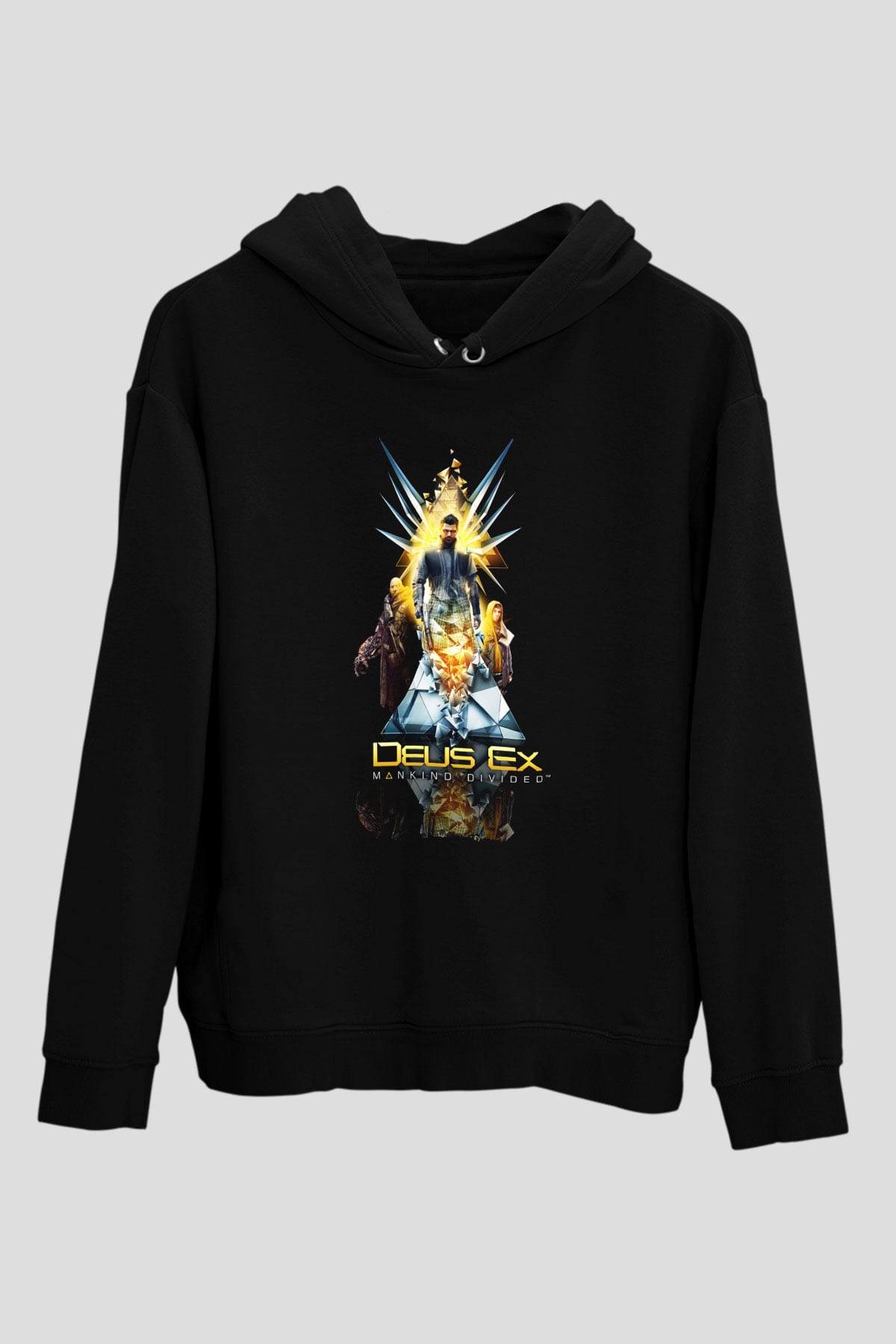 Deus Ex Siyah Unisex Hoodie