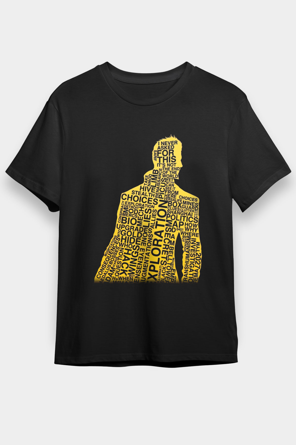 Deus Ex Siyah Unisex Tişört T-Shirt