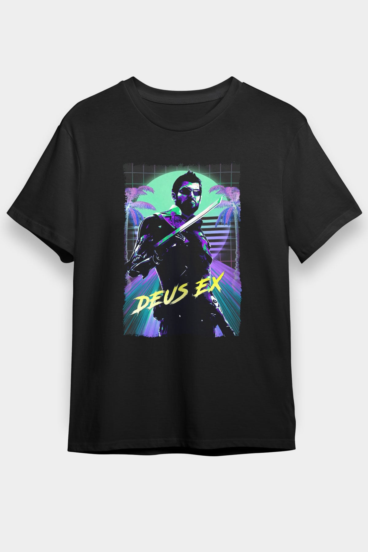 Deus Ex Siyah Unisex Tişört T-Shirt